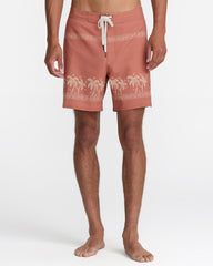 Exotica 17" Boardshorts - Burnt Red | RVCA US