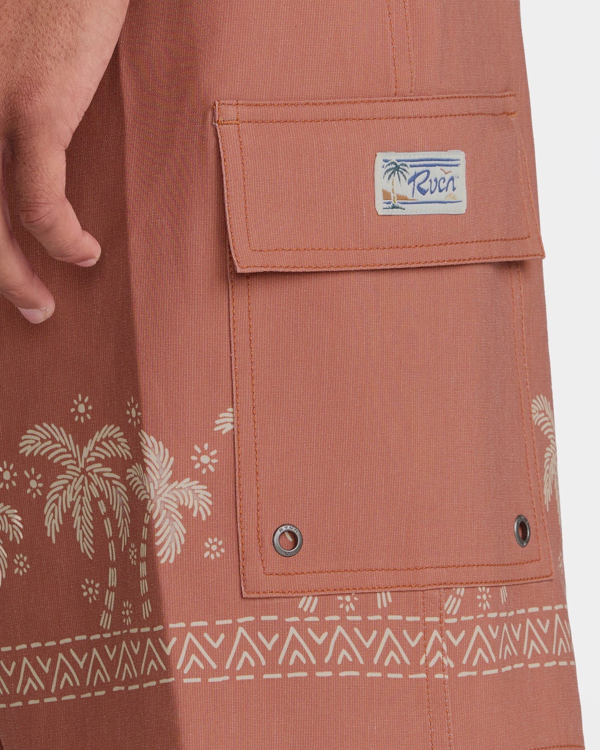 Exotica 17" Boardshorts - Burnt Red | RVCA US