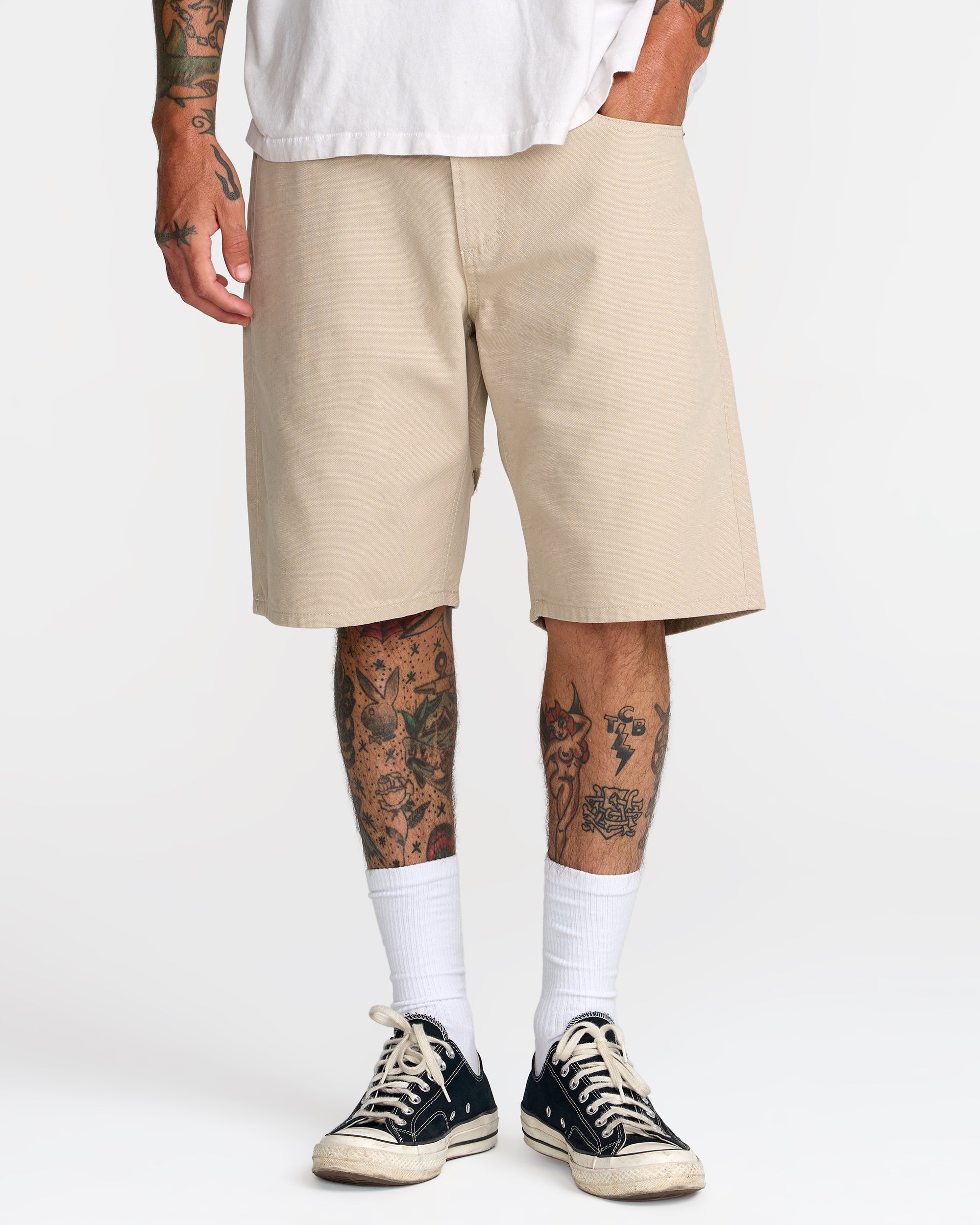 Dayshift 5 Pocket Short 21" - Light Khaki | RVCA on sale