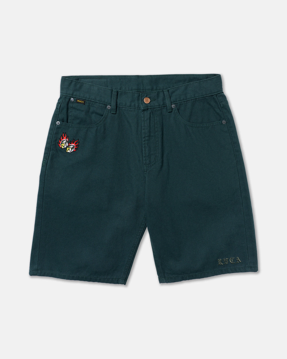 Kaleb 5 Pocket Short 21" Shorts - Hunter Green | RVCA near me