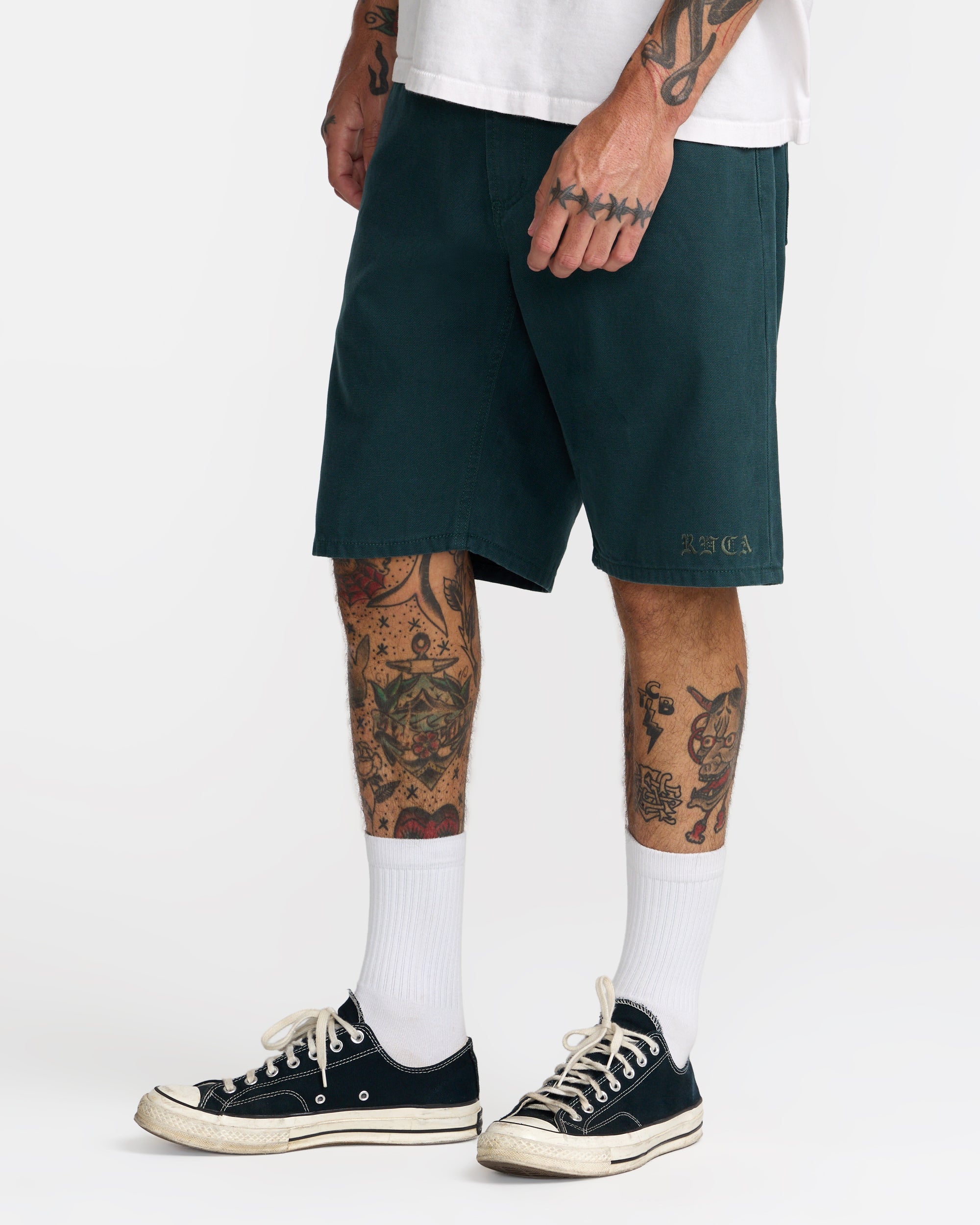 Kaleb 5 Pocket Short 21" Shorts - Hunter Green | RVCA near me