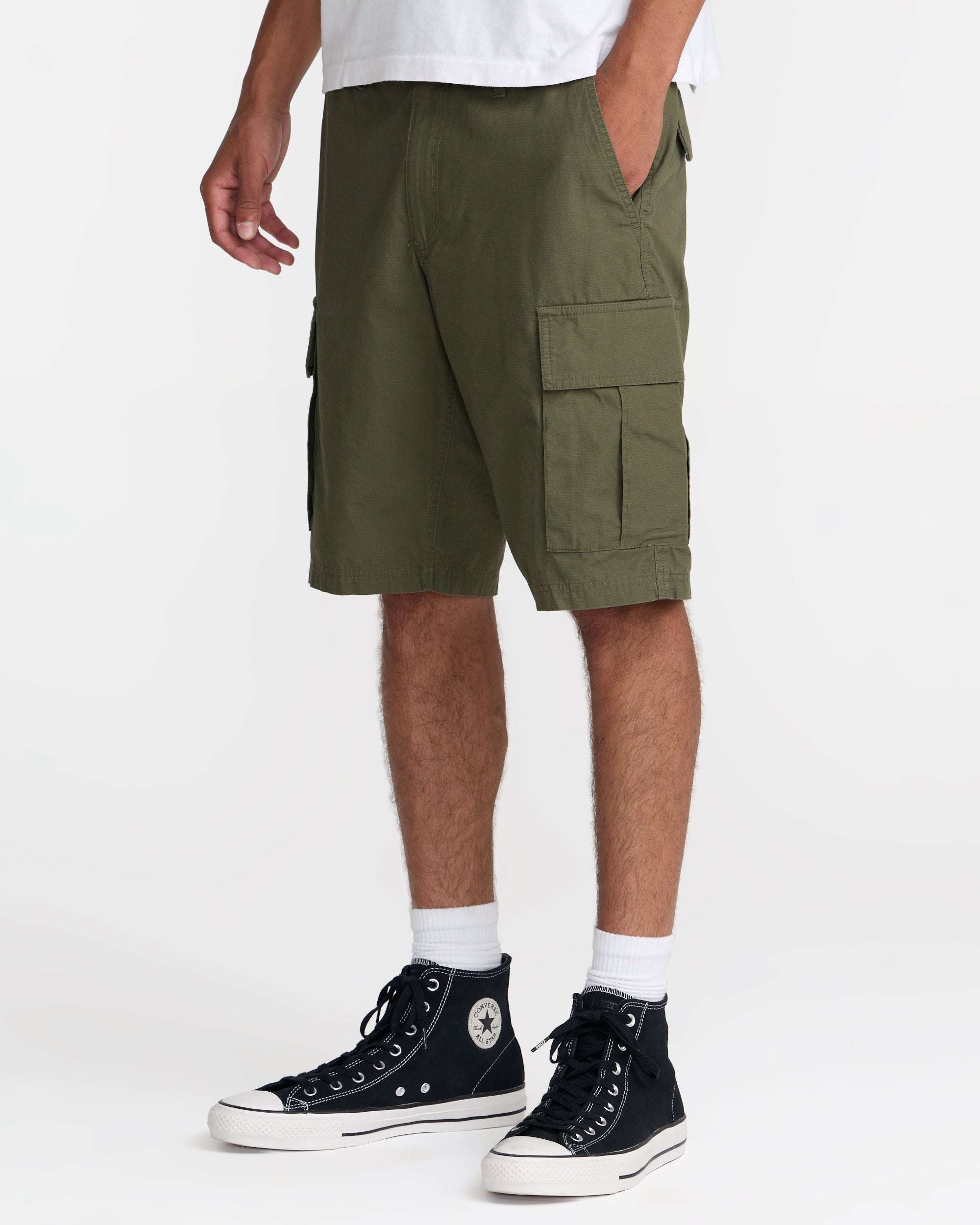 Dayshift Cargo Shorts - Olive | RVCA on sale