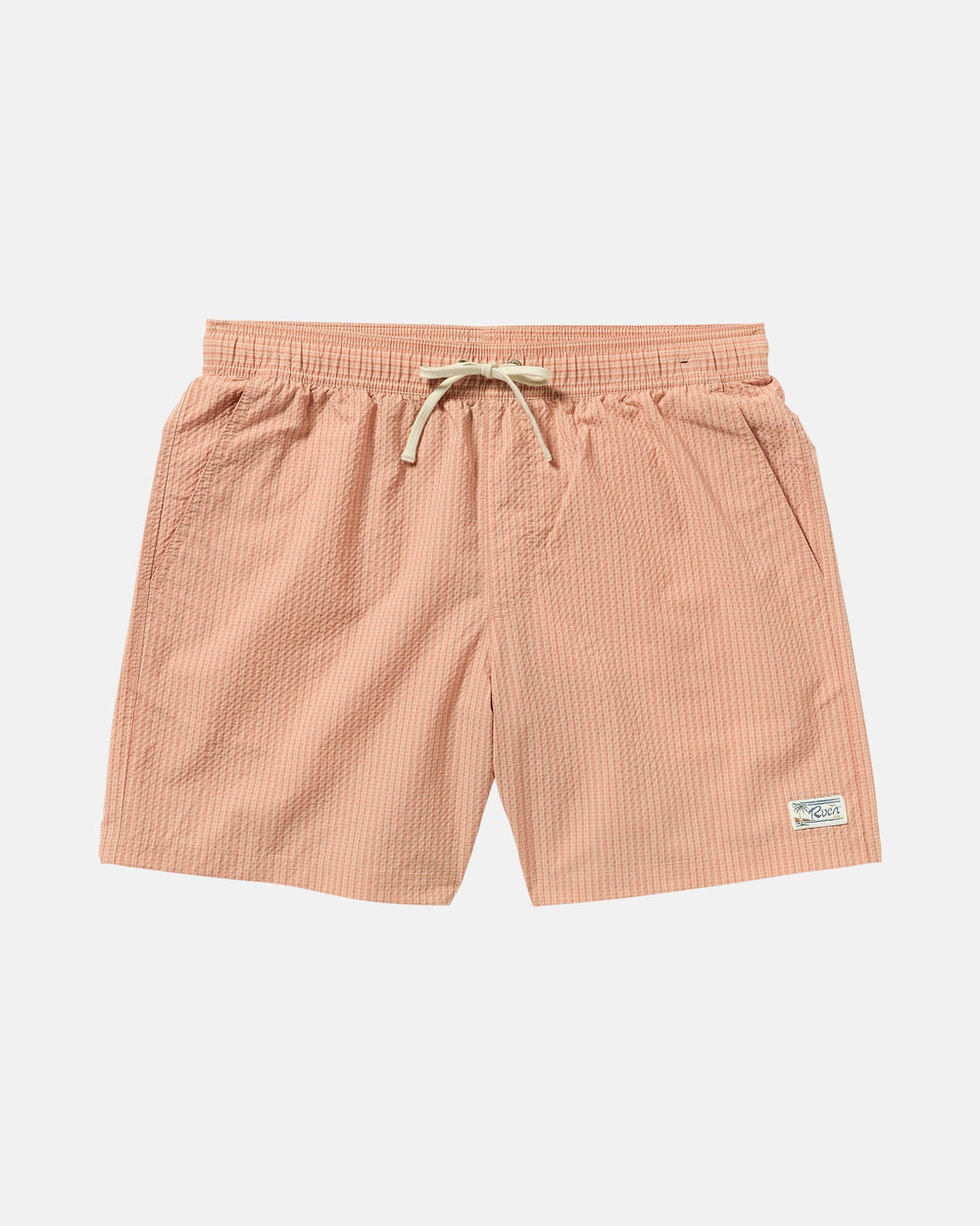 Exotica Seersucker Elastic 17" Short - Apricot | RVCA for sale