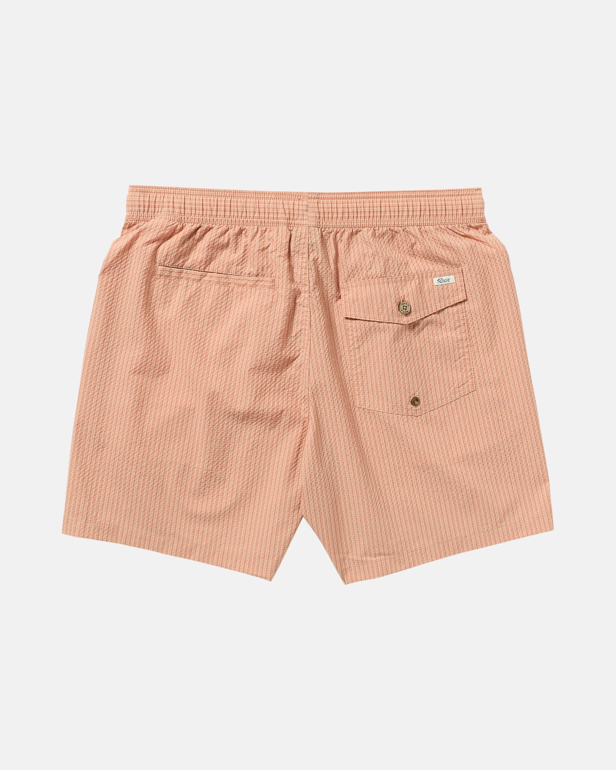 Exotica Seersucker Elastic 17" Short - Apricot | RVCA for sale