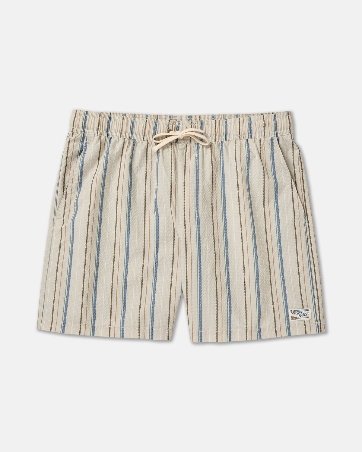Exotica Seersucker Elastic 17" - Light Khaki | RVCA discount