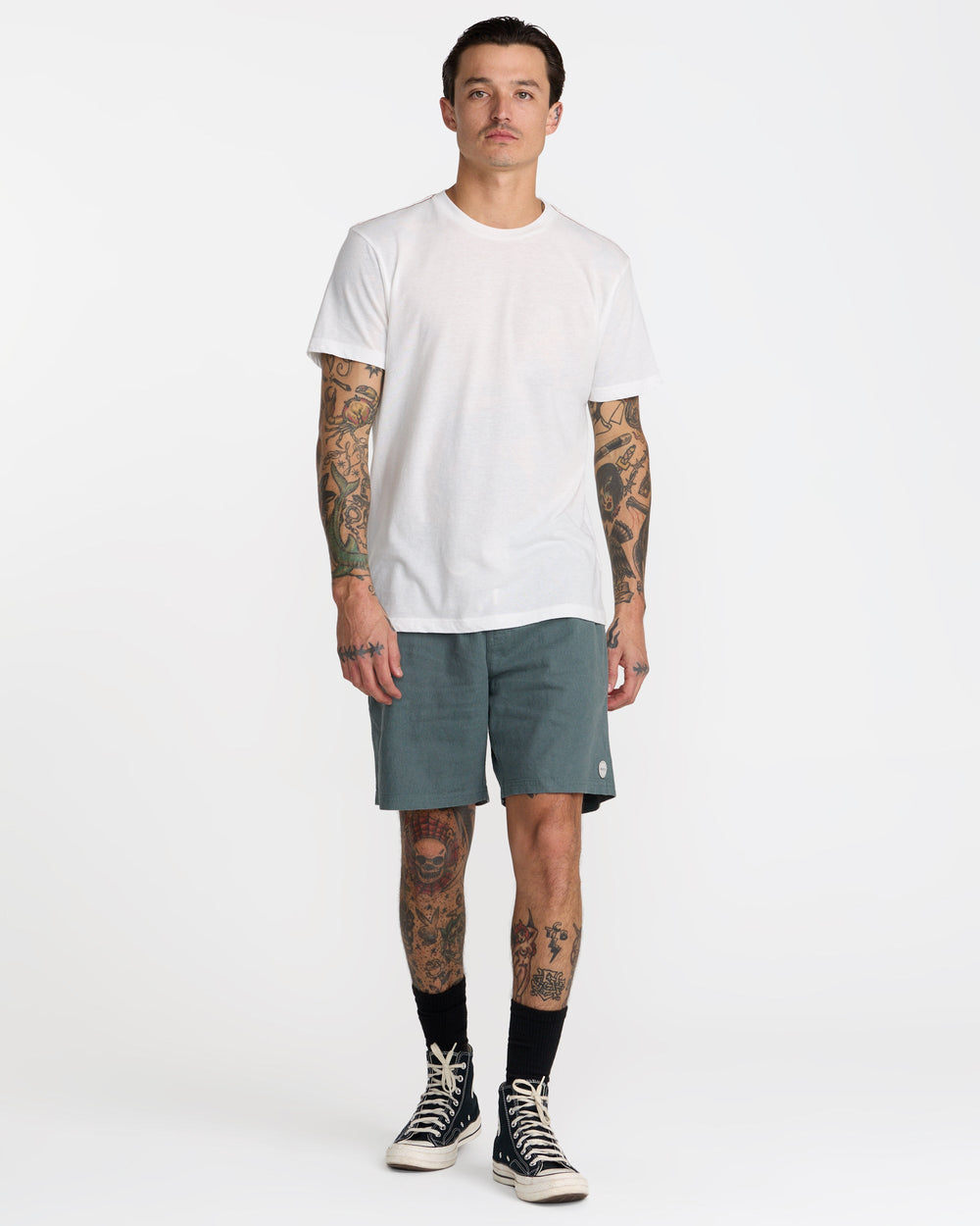 Sands Elastic 17" Shorts - Balsam Green | RVCA for sale