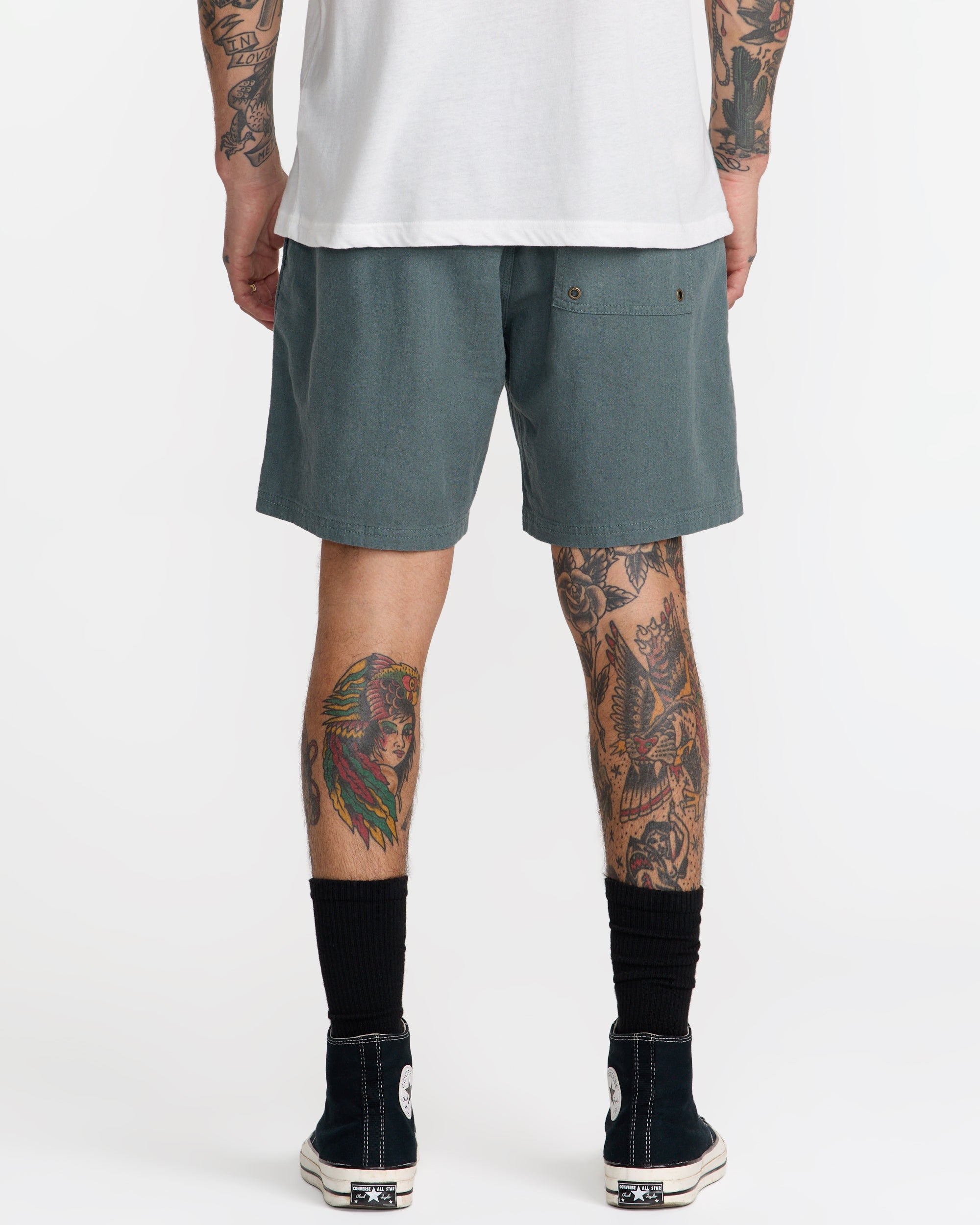 Sands Elastic 17" Shorts - Balsam Green | RVCA for sale