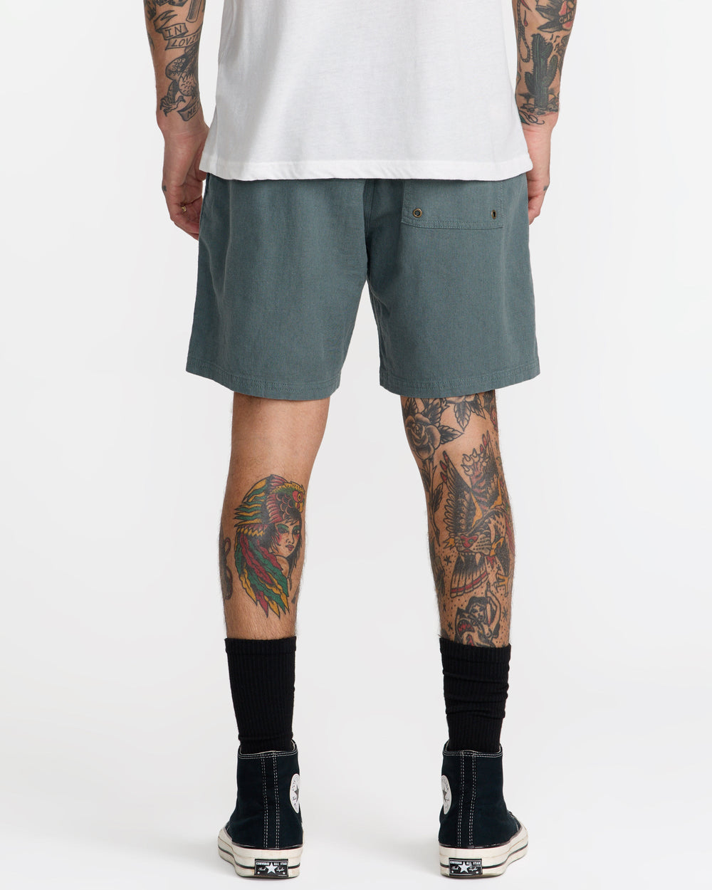 Sands Elastic 17" Shorts - Balsam Green | RVCA for sale