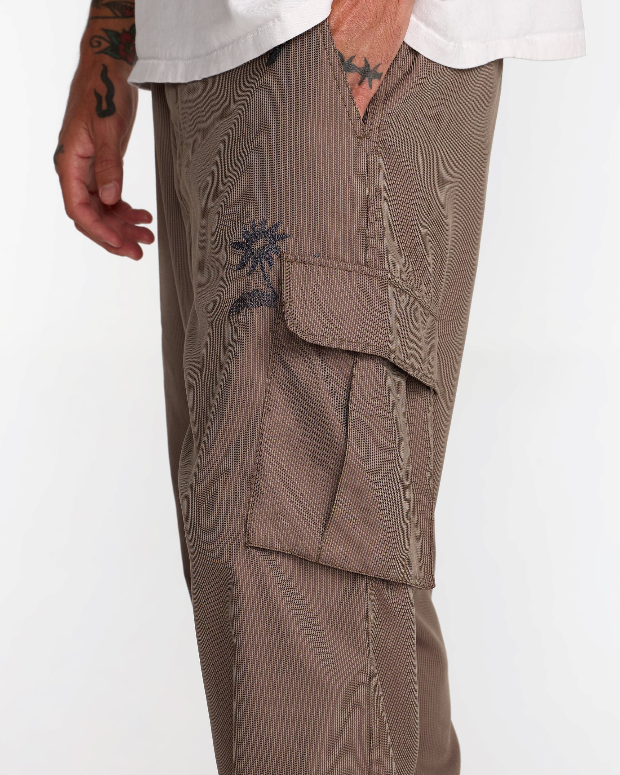 Mel G Elastic Cargo - Mocha | RVCA outlet