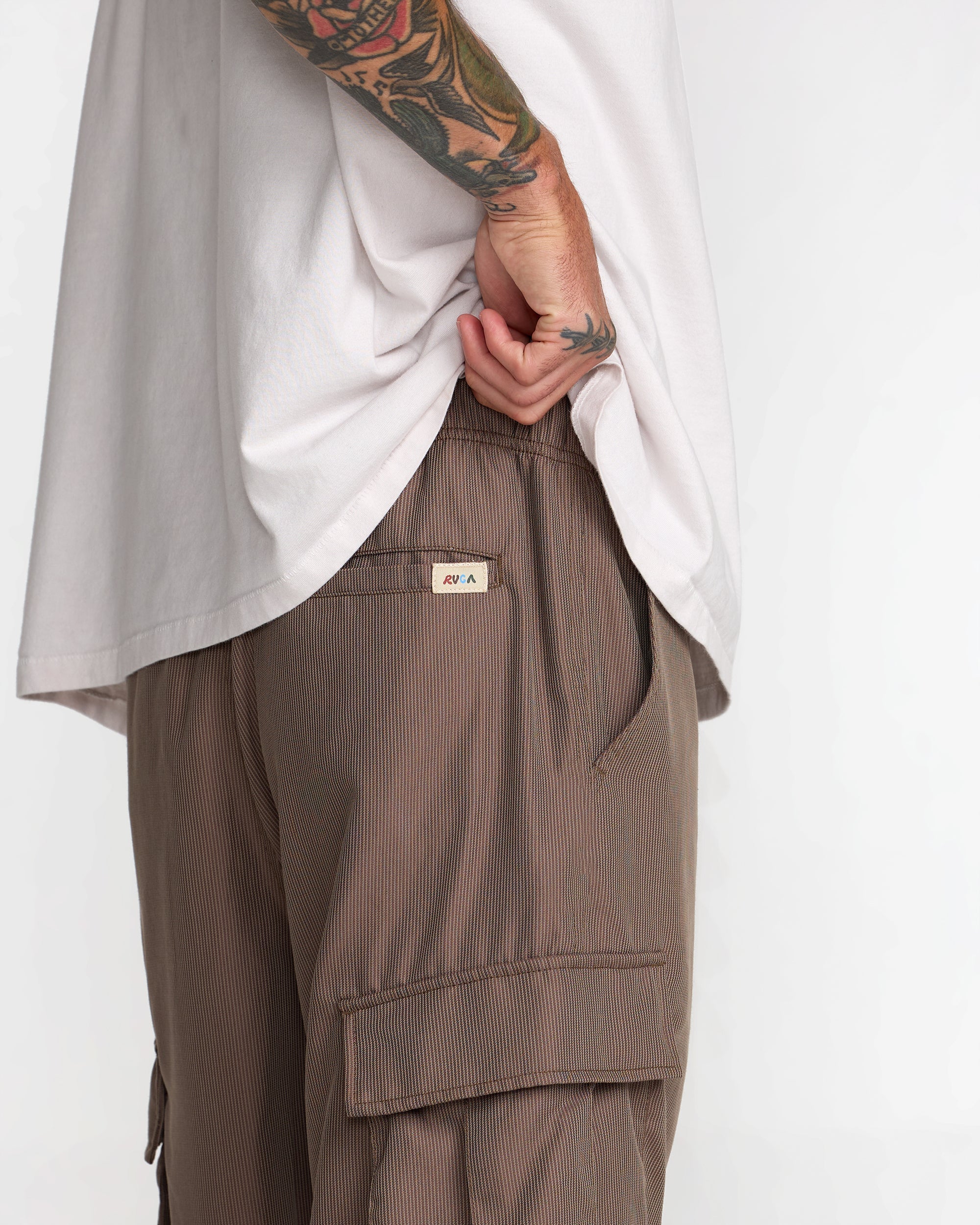 Mel G Elastic Cargo - Mocha | RVCA outlet