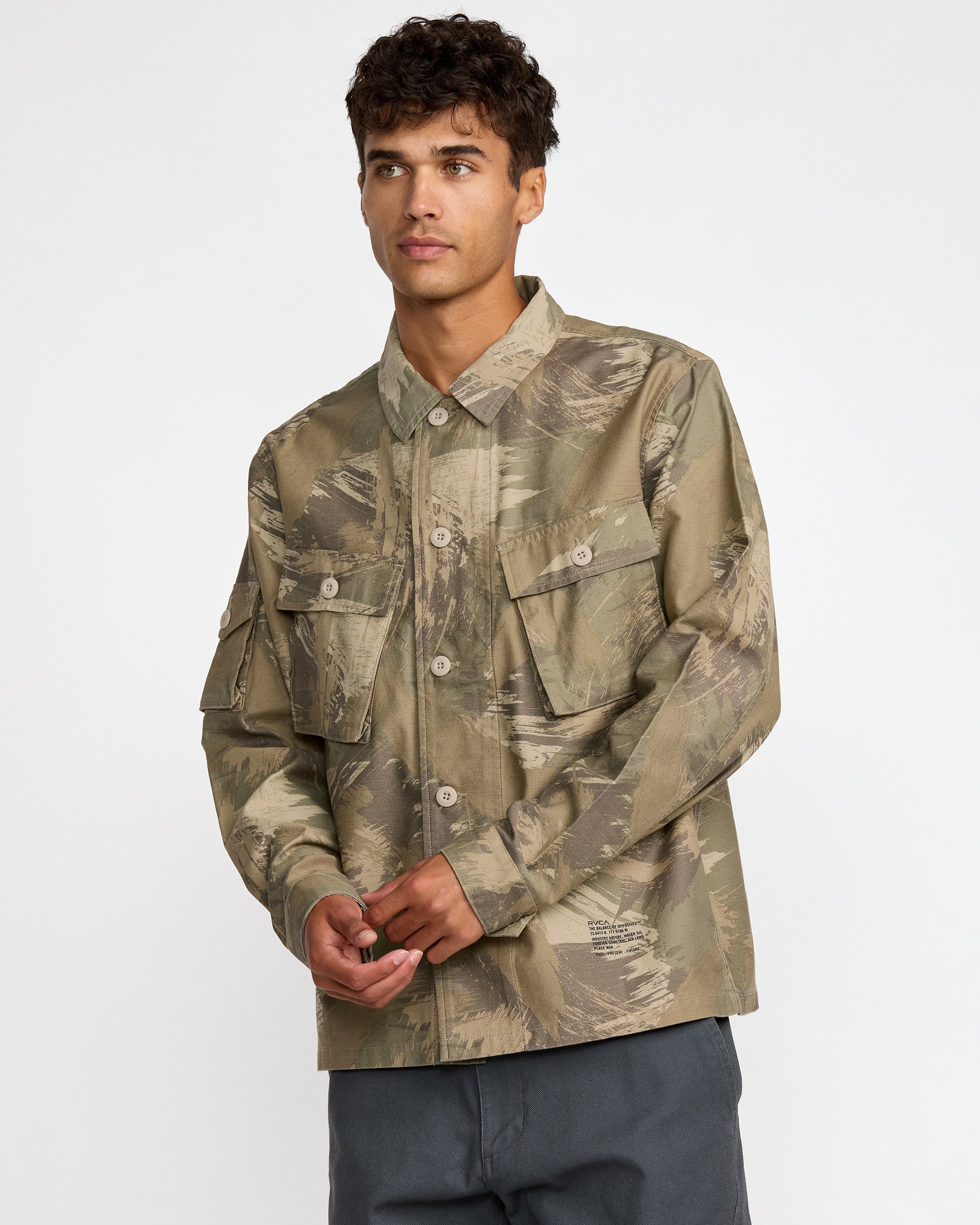 Mil Jacket - Khaki Camo | RVCA outlet