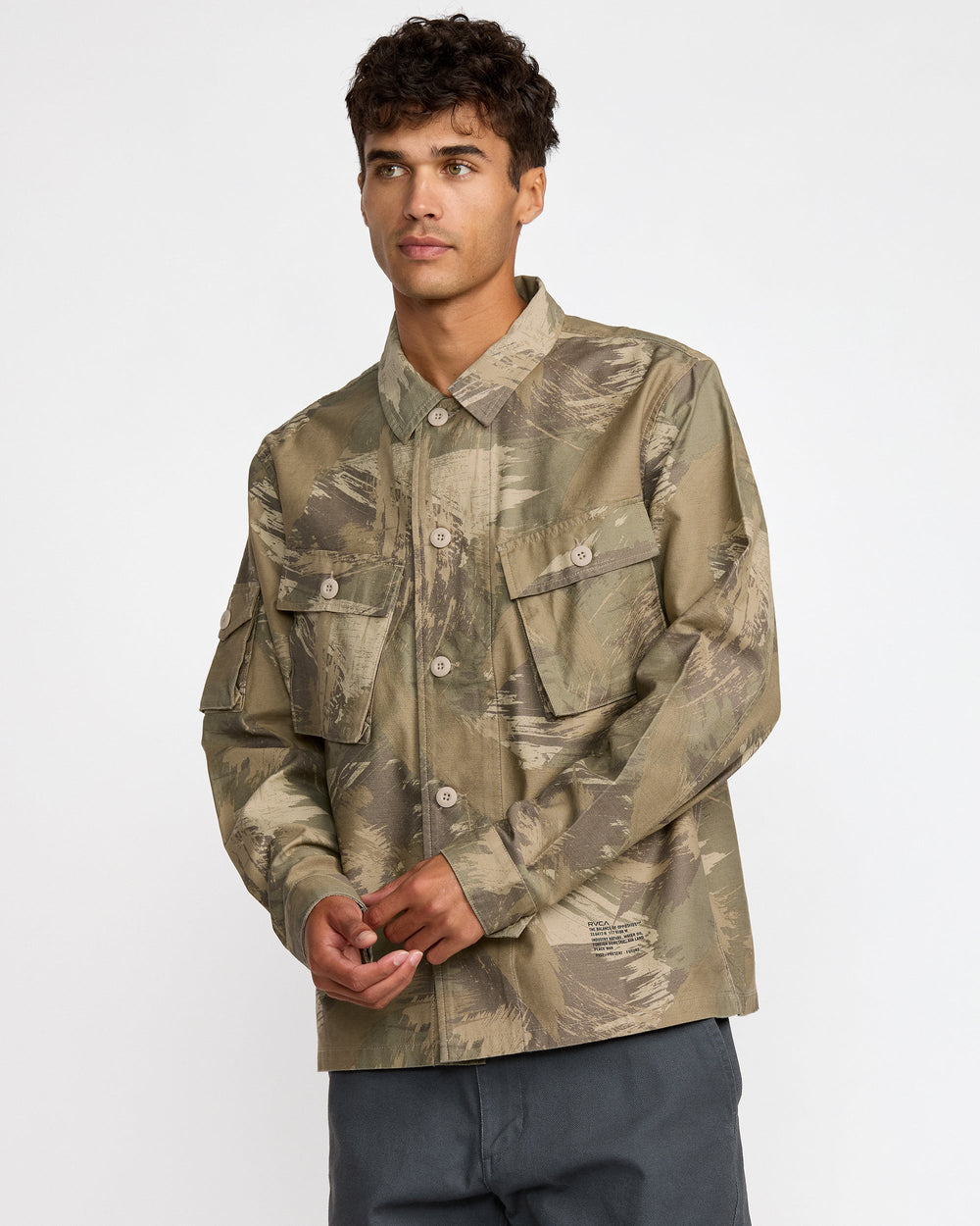 Mil Jacket - Khaki Camo | RVCA outlet