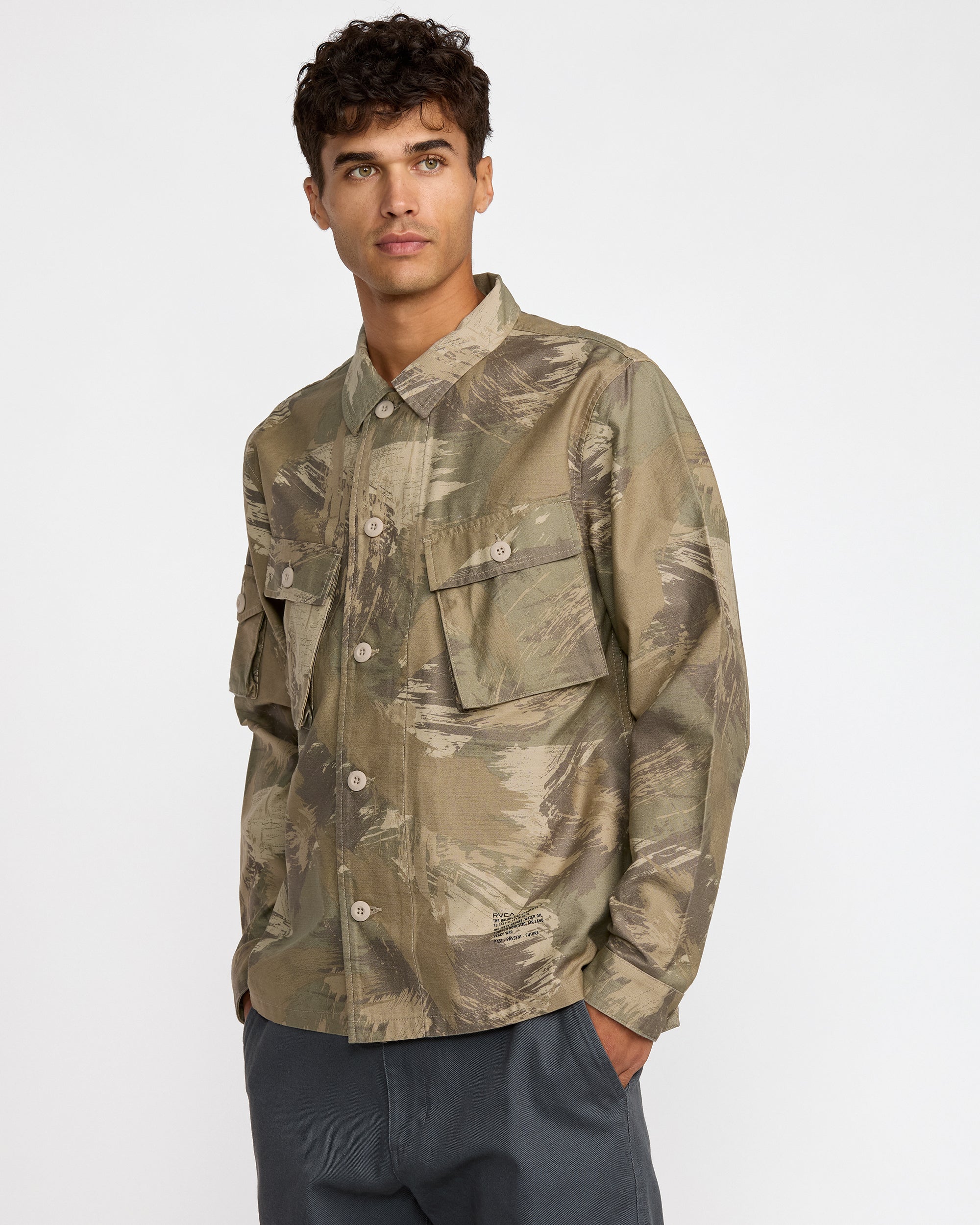 Mil Jacket - Khaki Camo | RVCA outlet