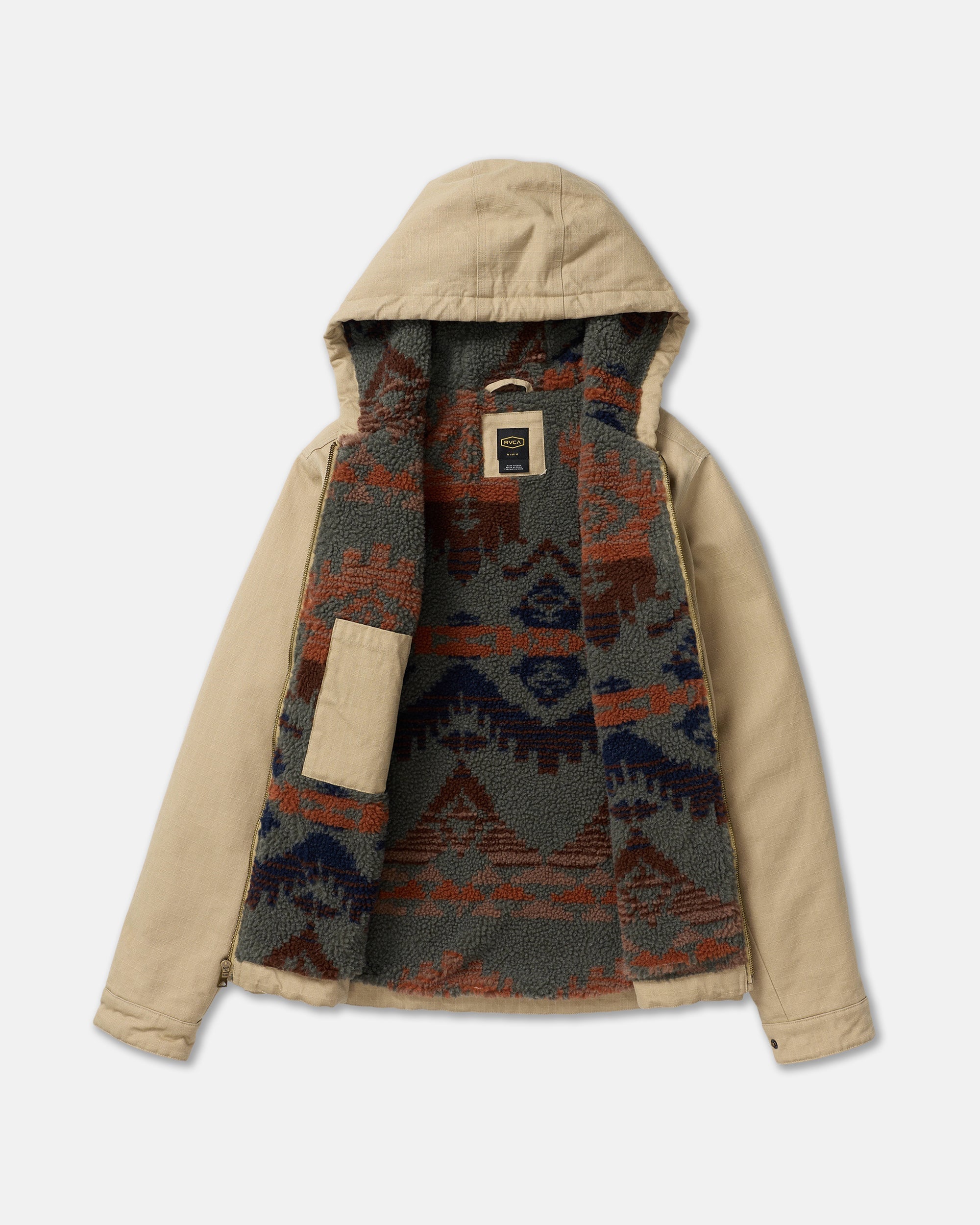 Sonora Hooded Jacket - Khaki | RVCA discount