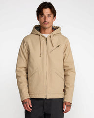 Sonora Hooded Jacket - Khaki | RVCA discount