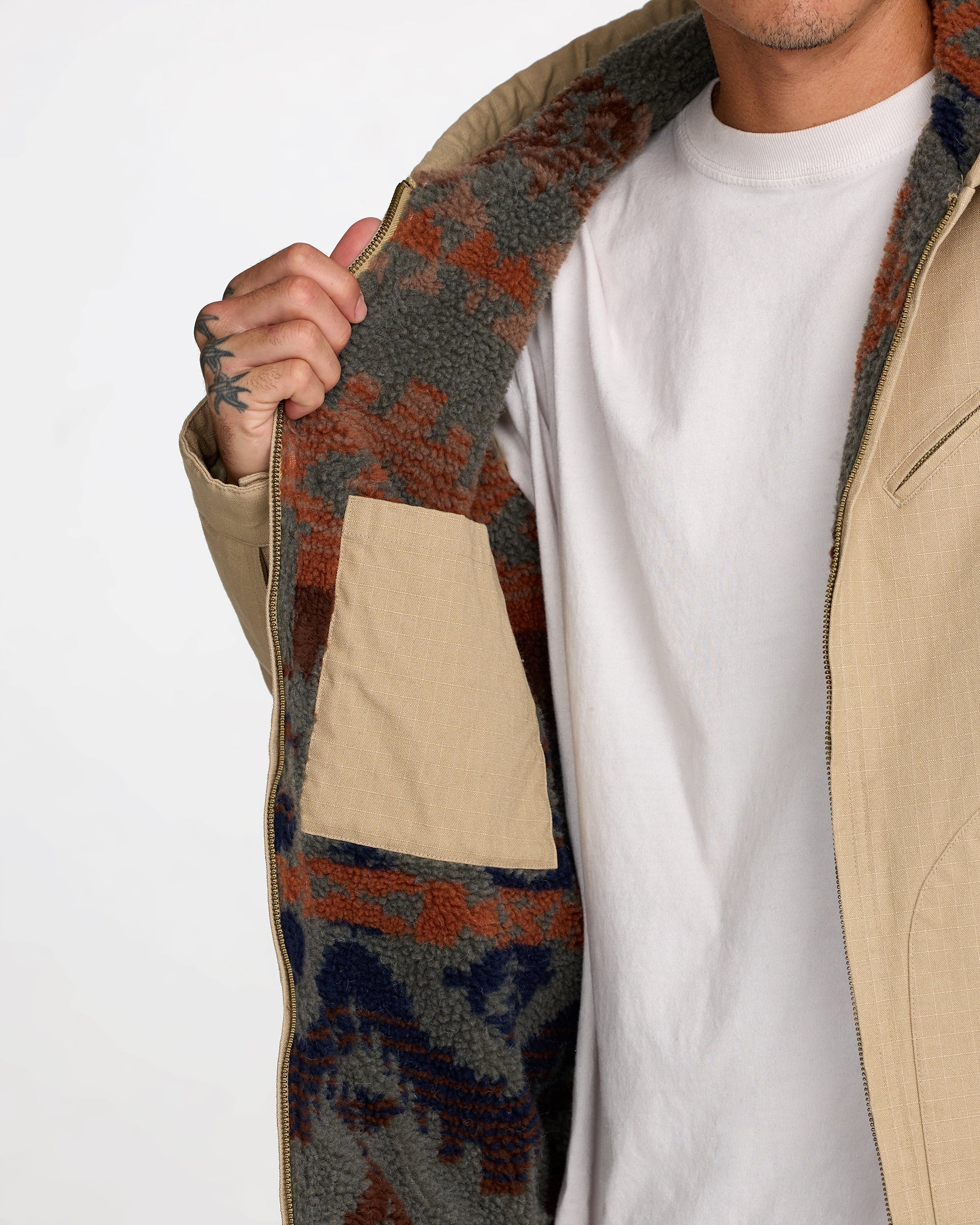 Sonora Hooded Jacket - Khaki | RVCA discount