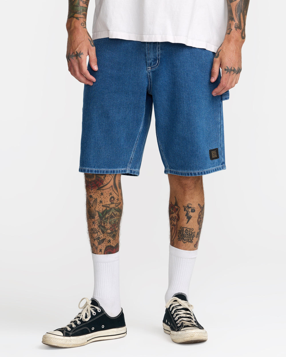 Dayshift Denim Shorts - Blue Collar | RVCA on sale