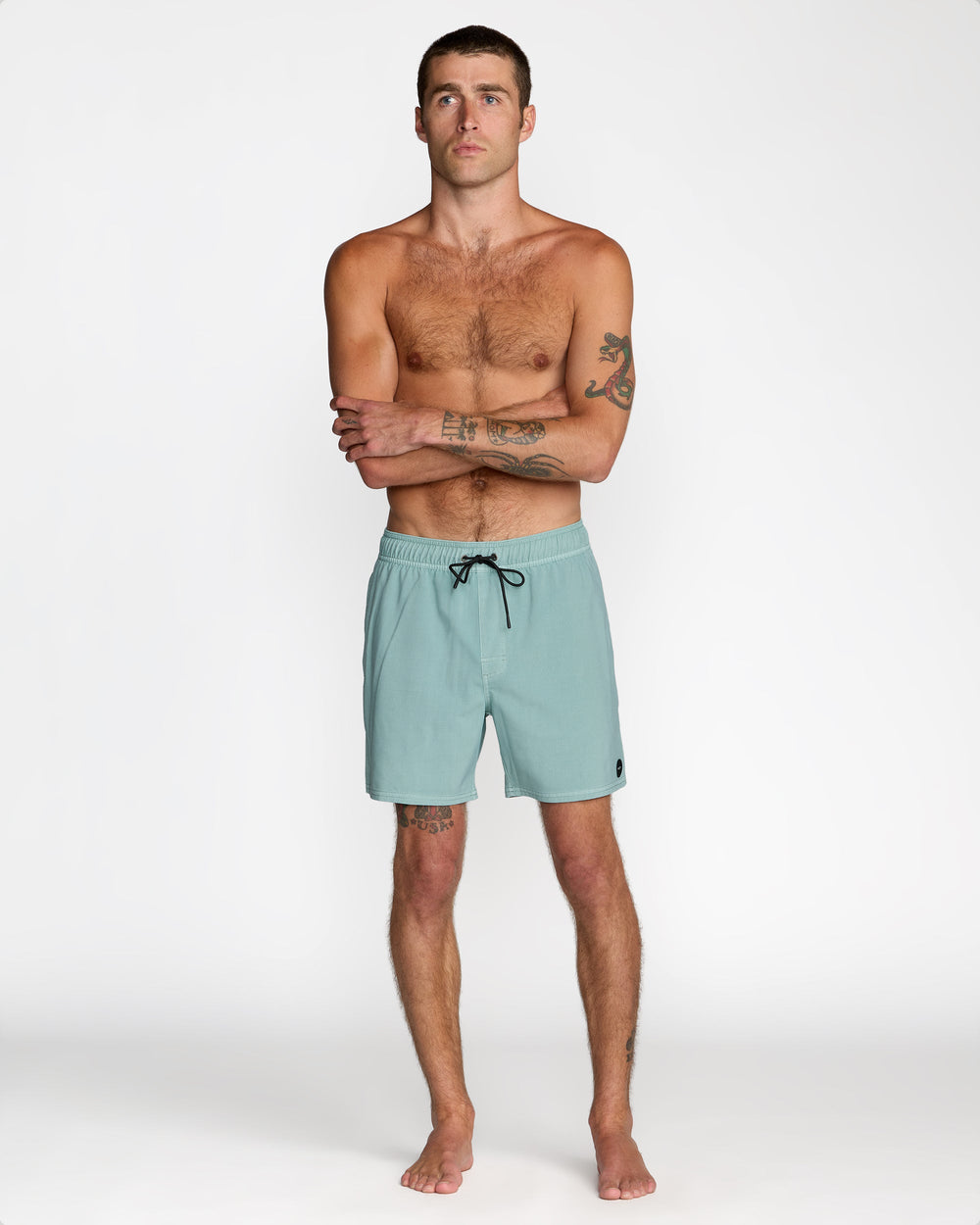 VA Pigment Elastic Short Trunk 16" - Blue Haze | RVCA sale