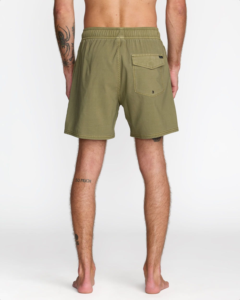 VA Pigment Elastic Short Trunk 16" - Martini Olive | RVCA outlet