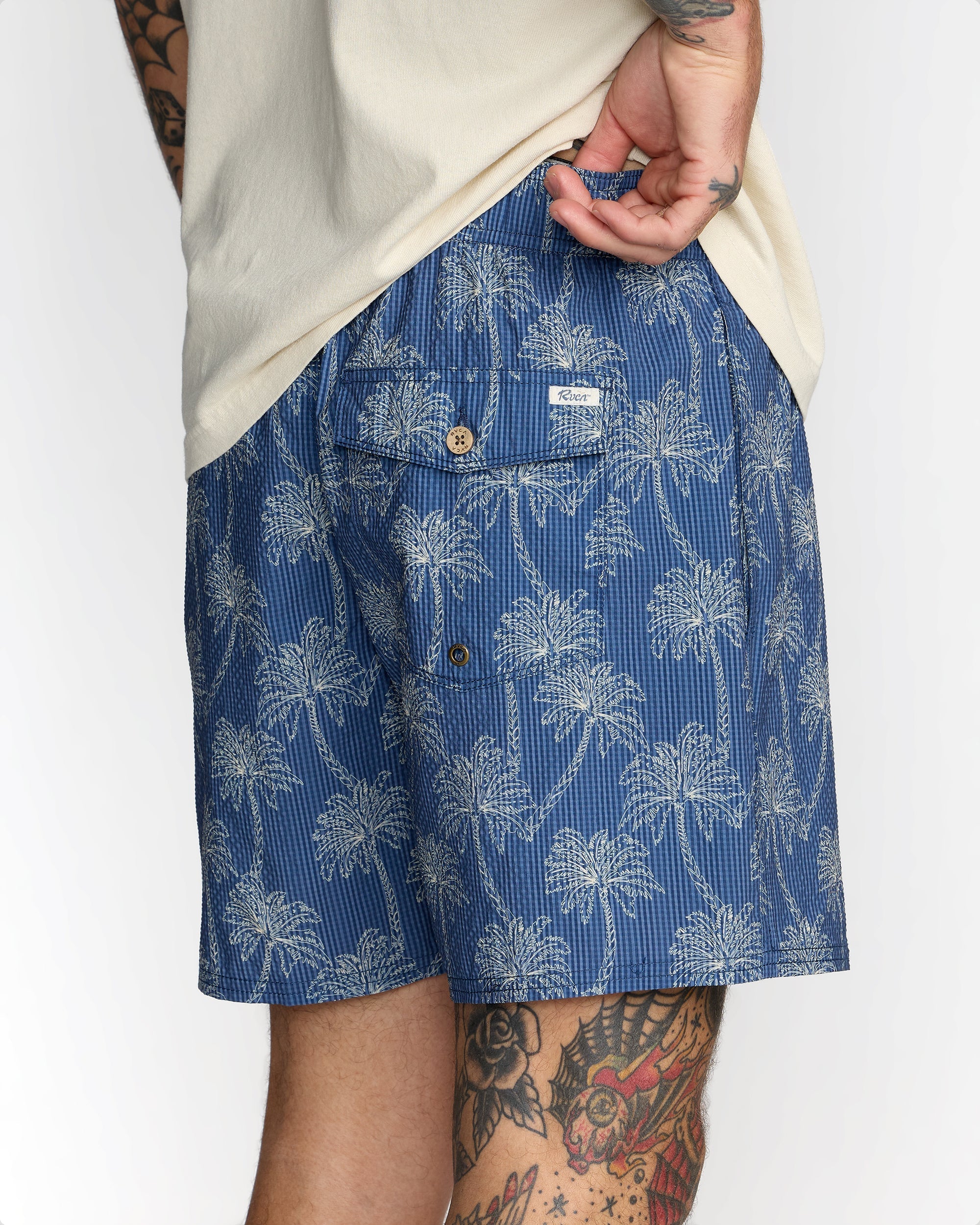 Exotica Elastic 2 Trunk 16" - Dark Denim | RVCA online