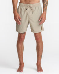 Crest Elastic 17" Shorts - Covert Green | RVCA US