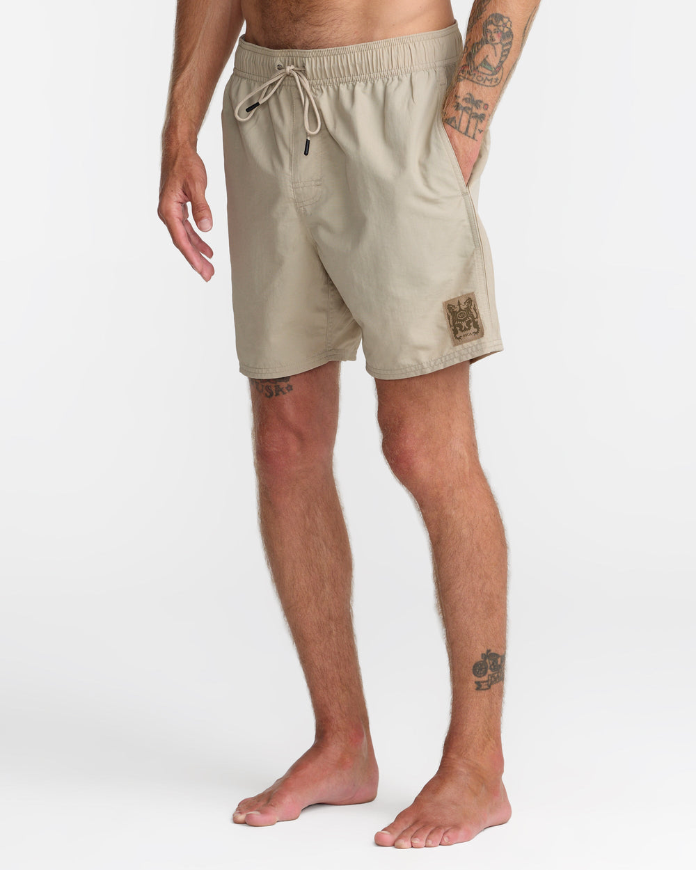 Crest Elastic 17" Shorts - Covert Green | RVCA US