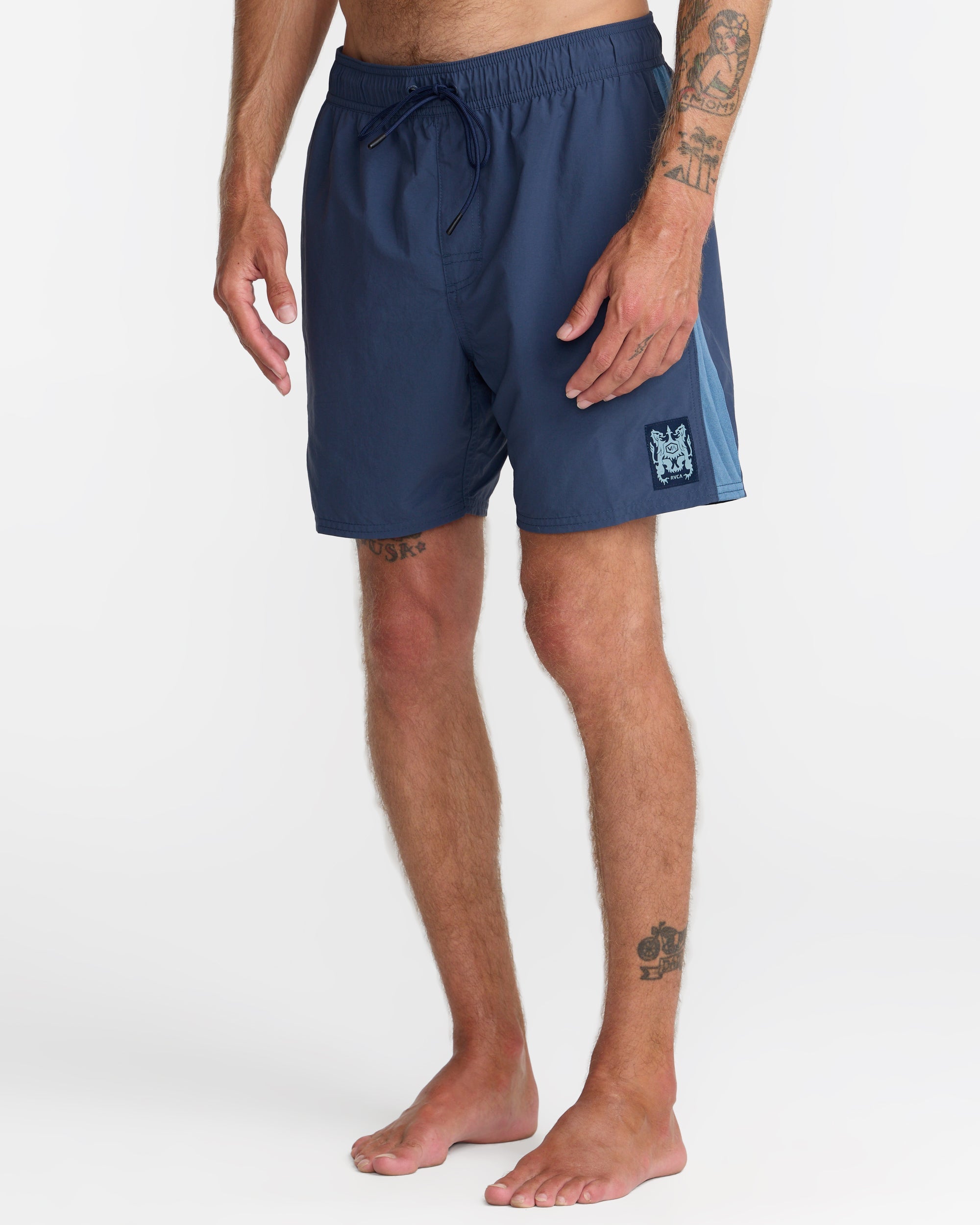 Crest Elastic 17" Shorts - Moody Blue | RVCA for sale