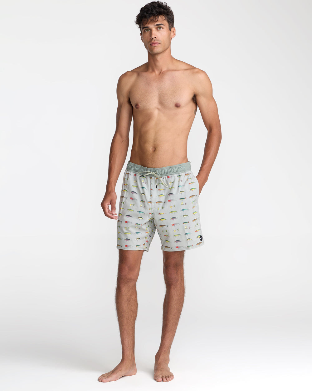 Kaleb VA Elastic Shorts - Light Olive | RVCA on sale