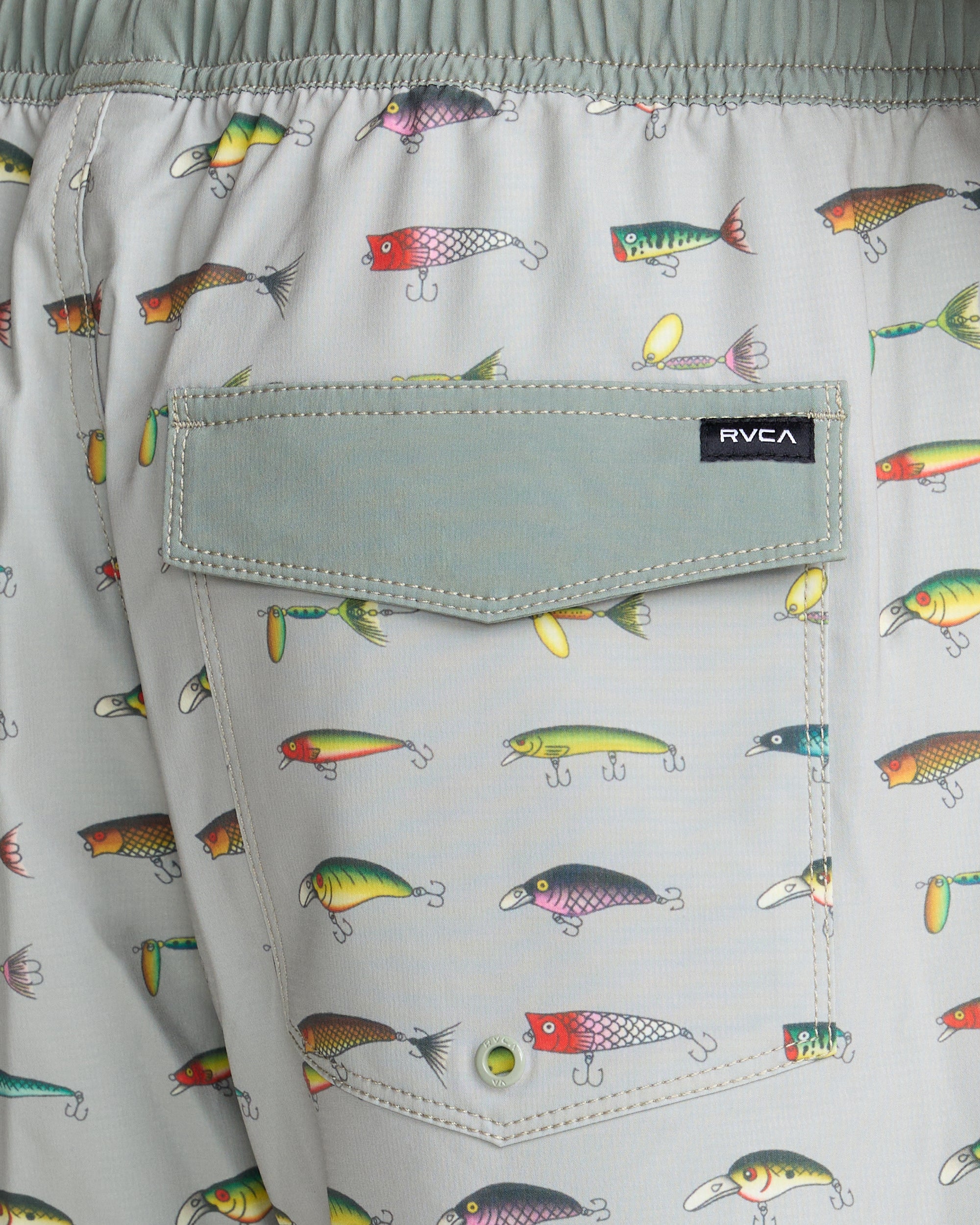 Kaleb VA Elastic Shorts - Light Olive | RVCA on sale