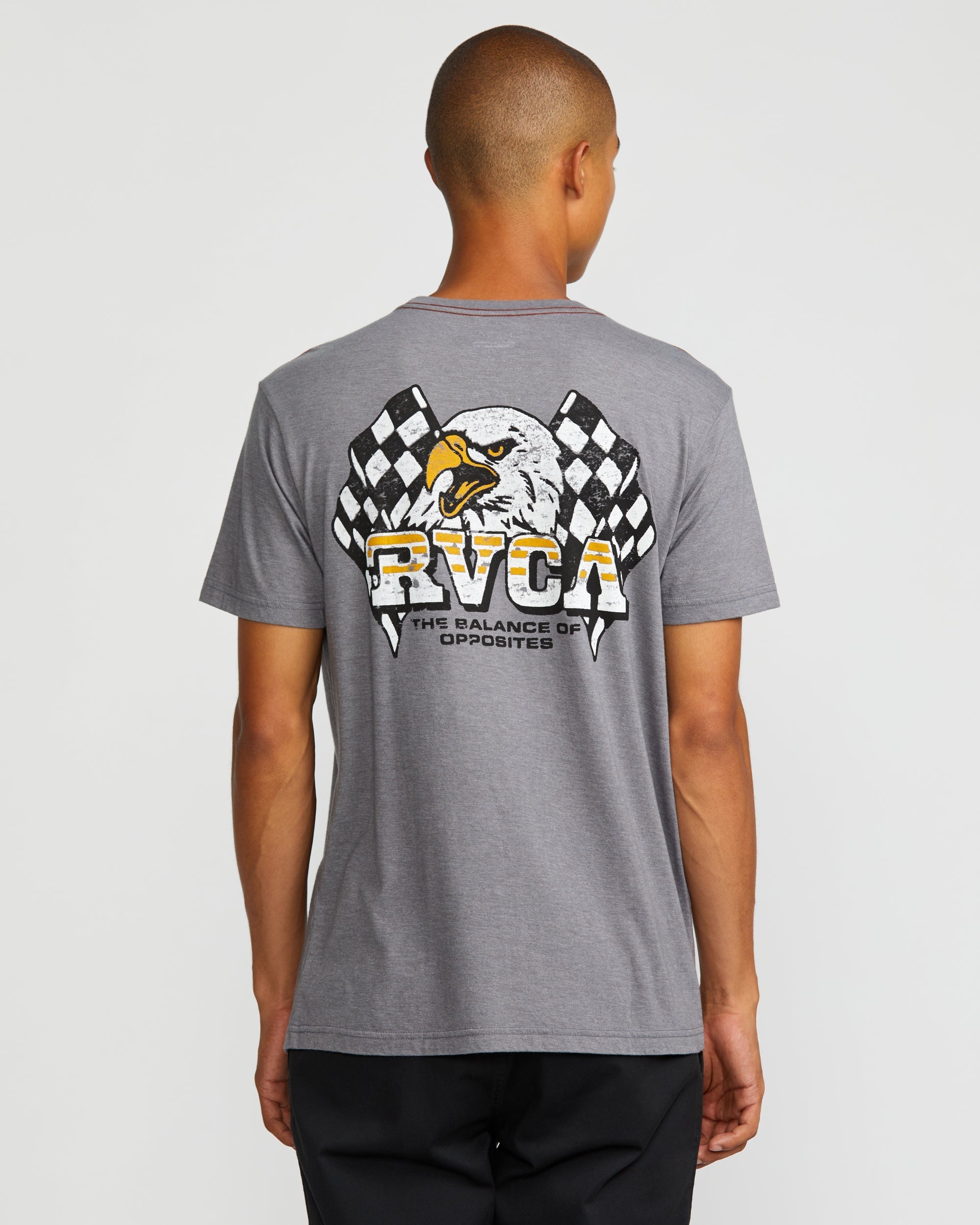 Speed Eagle Short Sleeve Tee - Smoke | RVCA discount