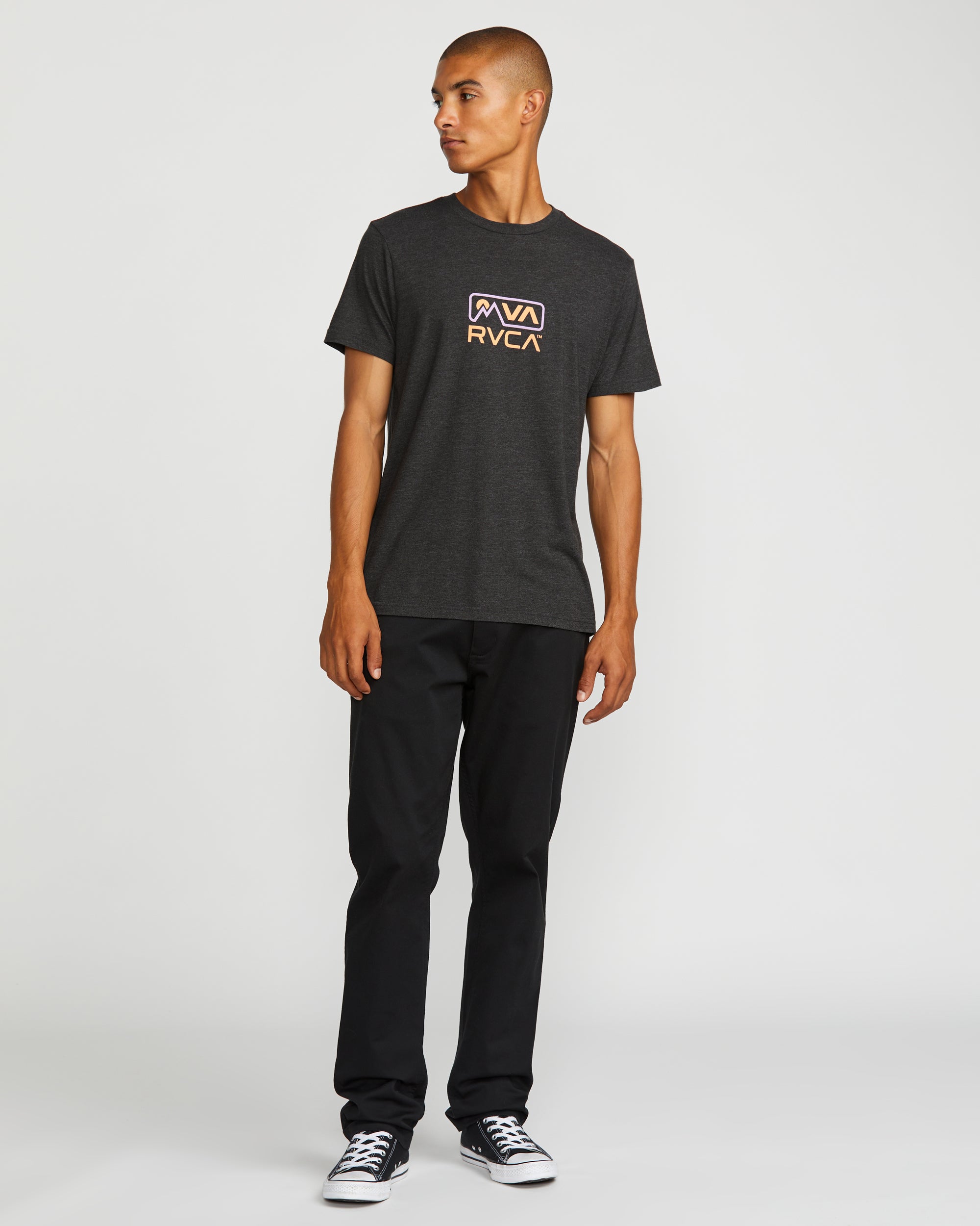 MNT RVCA Short Sleeve Tee - Black | RVCA for sale