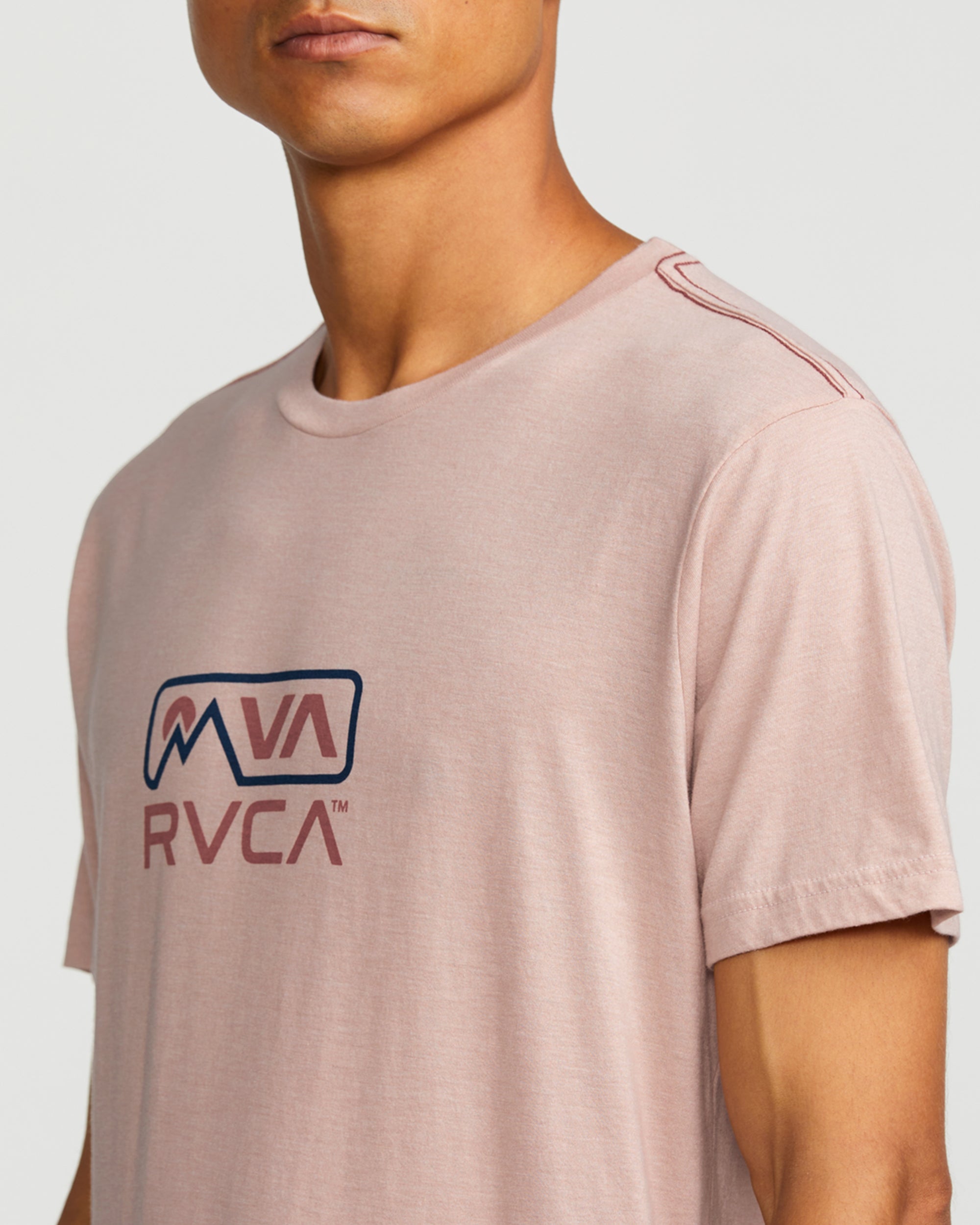 MNT RVCA Short Sleeve Tee - Pale Mauve | RVCA discount
