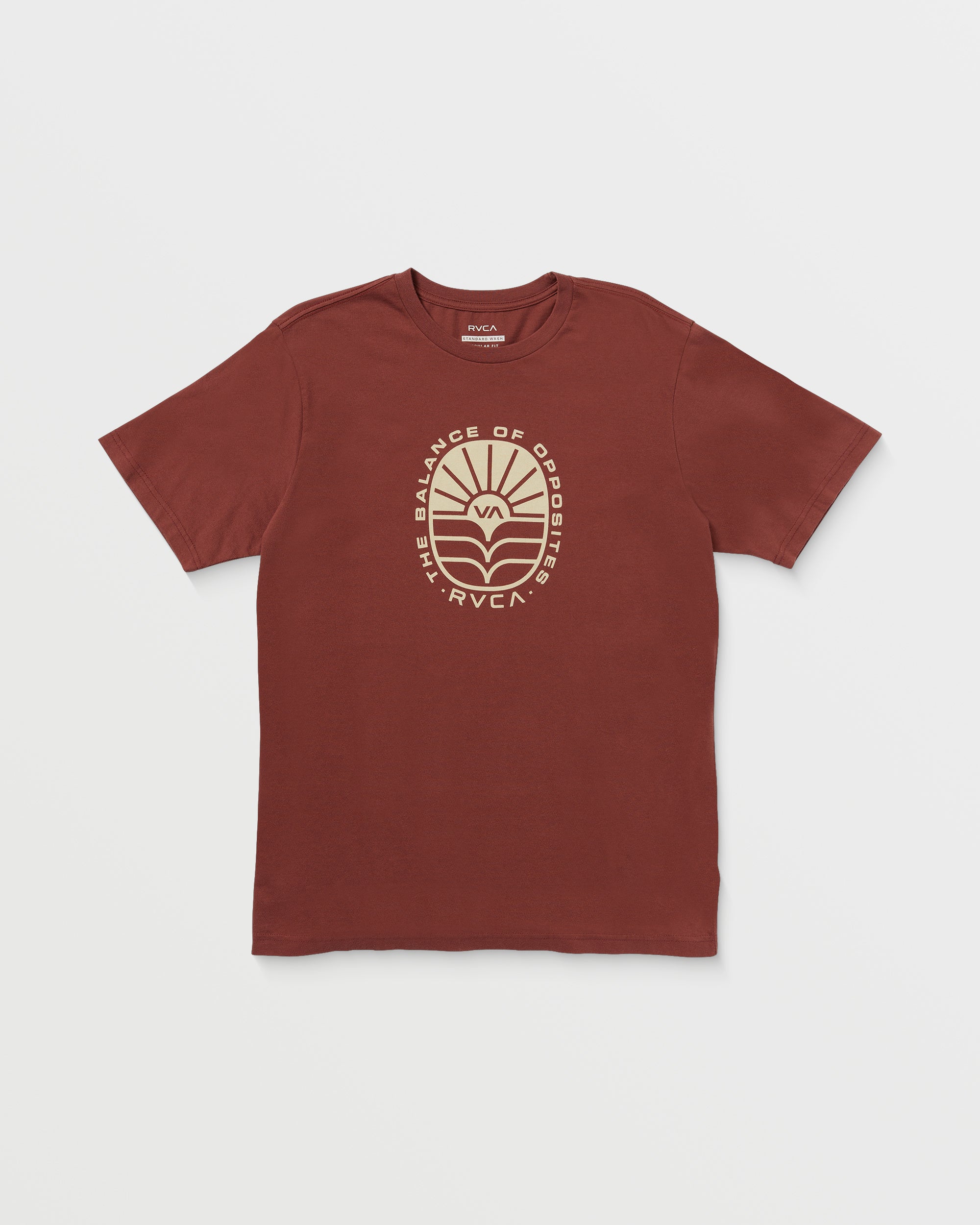 AG Seal Short Sleeve Tee - Red Earth | RVCA online