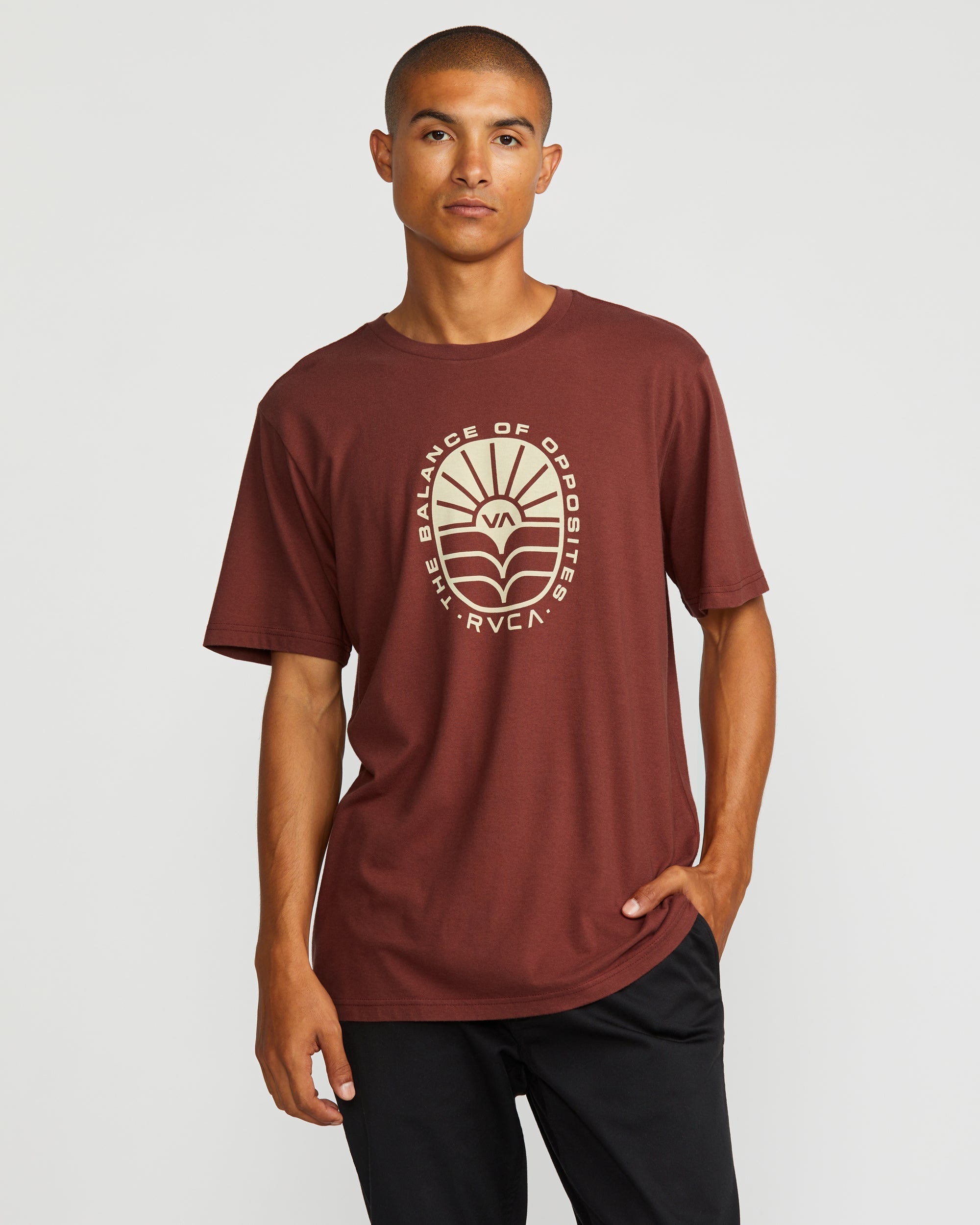 AG Seal Short Sleeve Tee - Red Earth | RVCA online