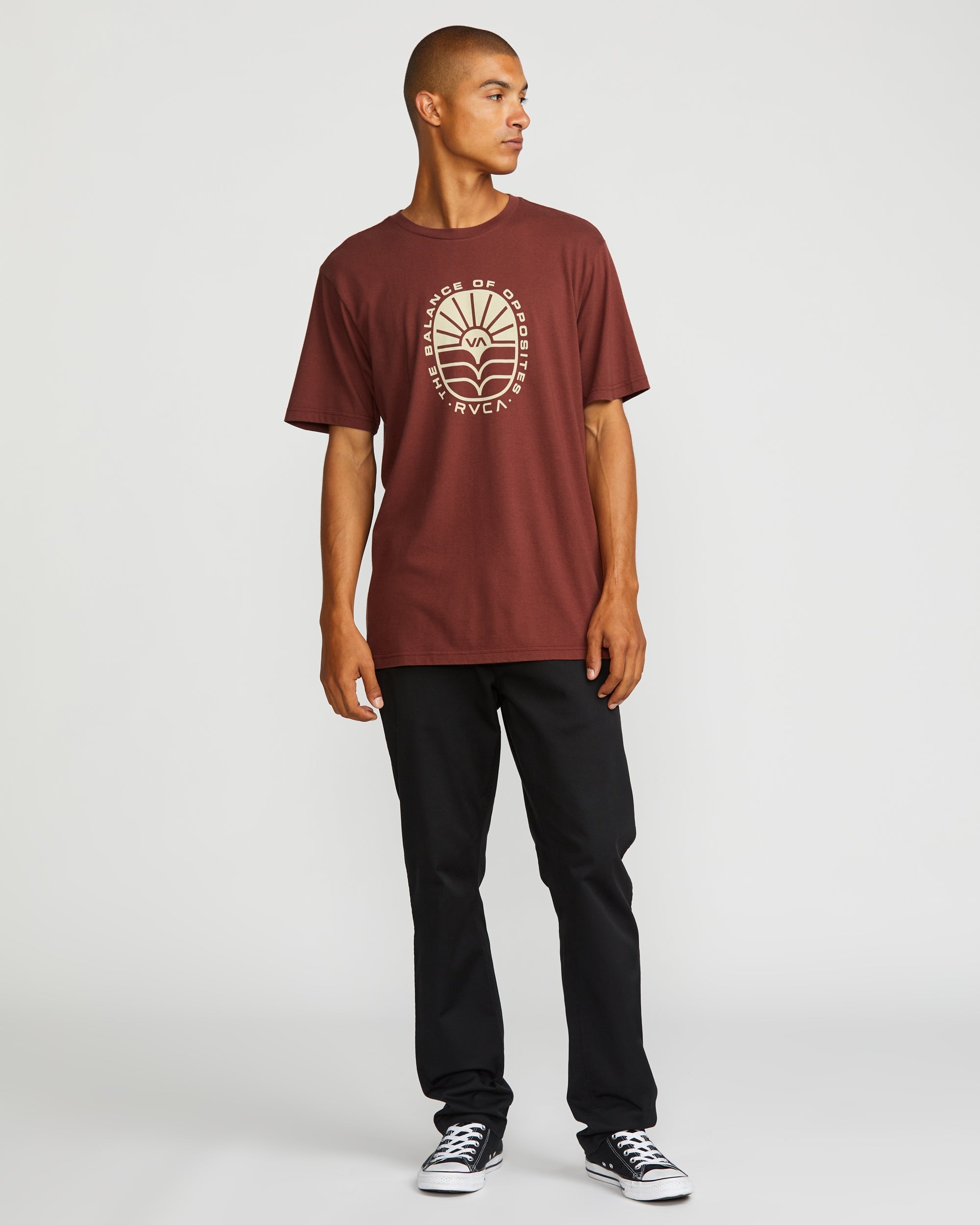 AG Seal Short Sleeve Tee - Red Earth | RVCA online