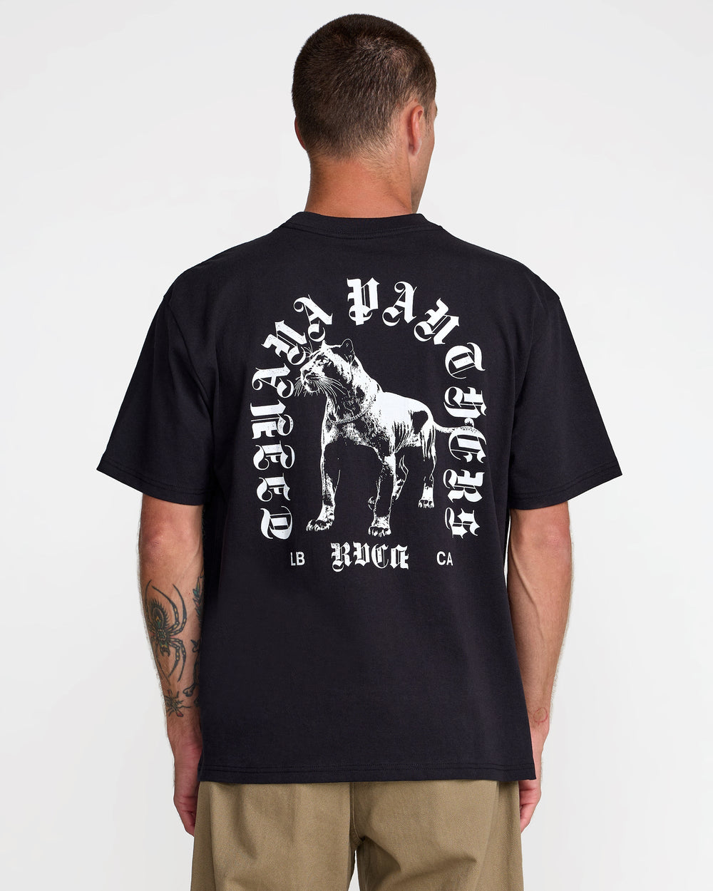 Bad Panther Short Sleeve Tee - Black | RVCA near me