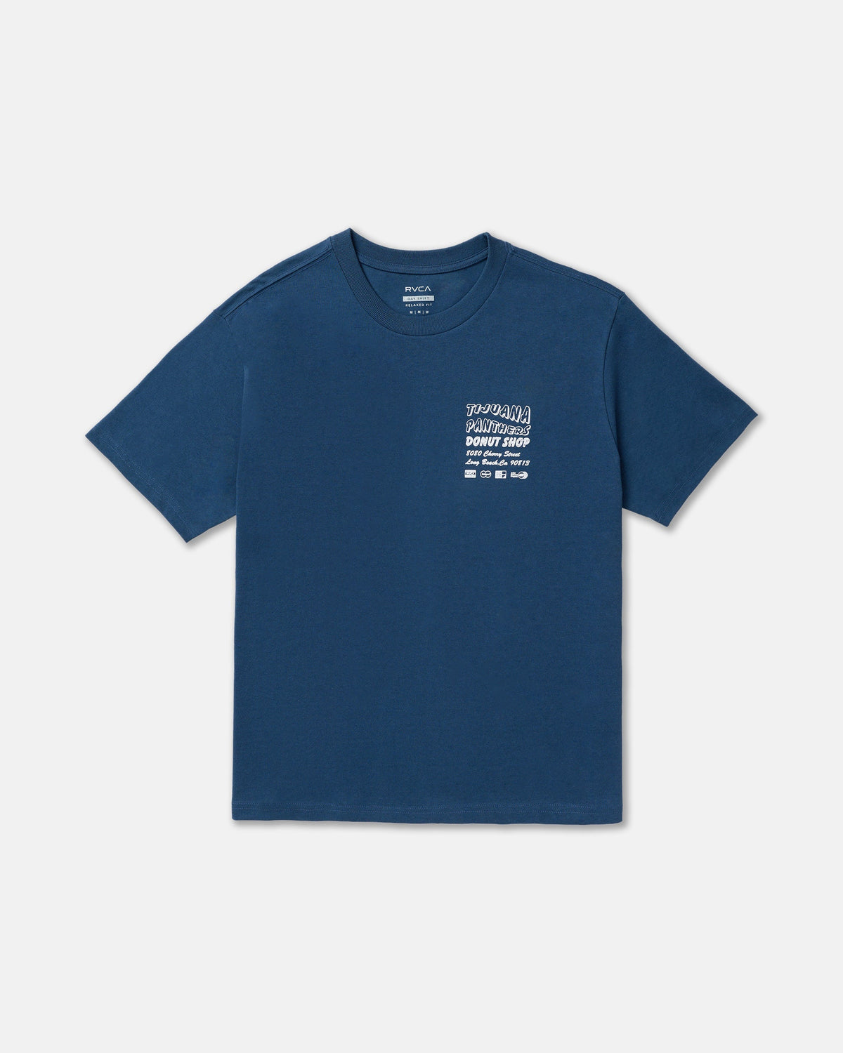 CS Donut Shop Short Sleeve Tee - Dark Denim | RVCA for sale