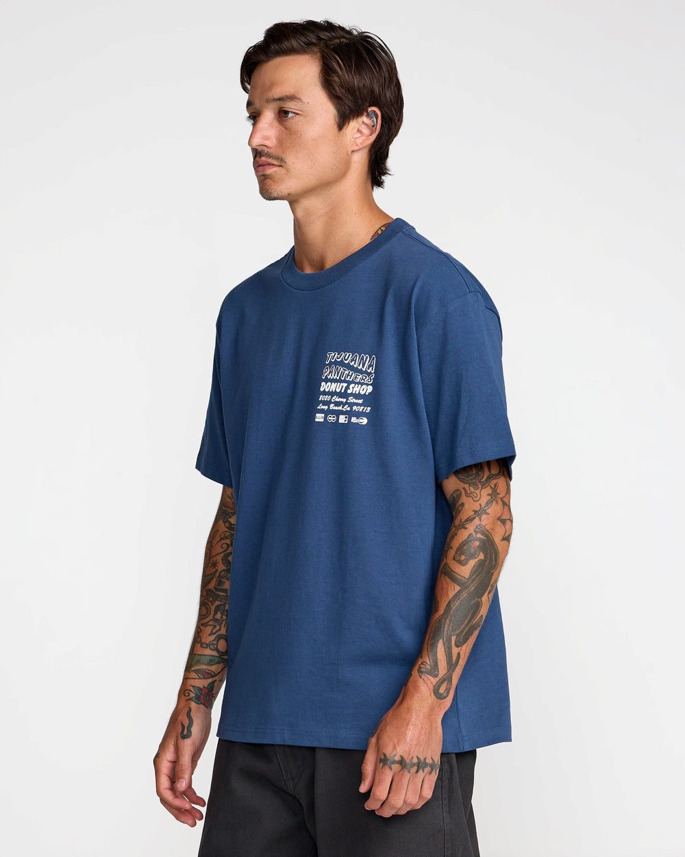 CS Donut Shop Short Sleeve Tee - Dark Denim | RVCA for sale