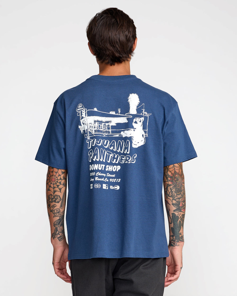 CS Donut Shop Short Sleeve Tee - Dark Denim | RVCA for sale