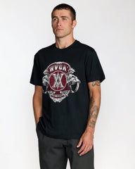 Saber Short Sleeve Tee - Black | RVCA sale
