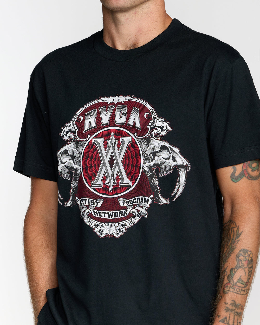 Saber Short Sleeve Tee - Black | RVCA sale