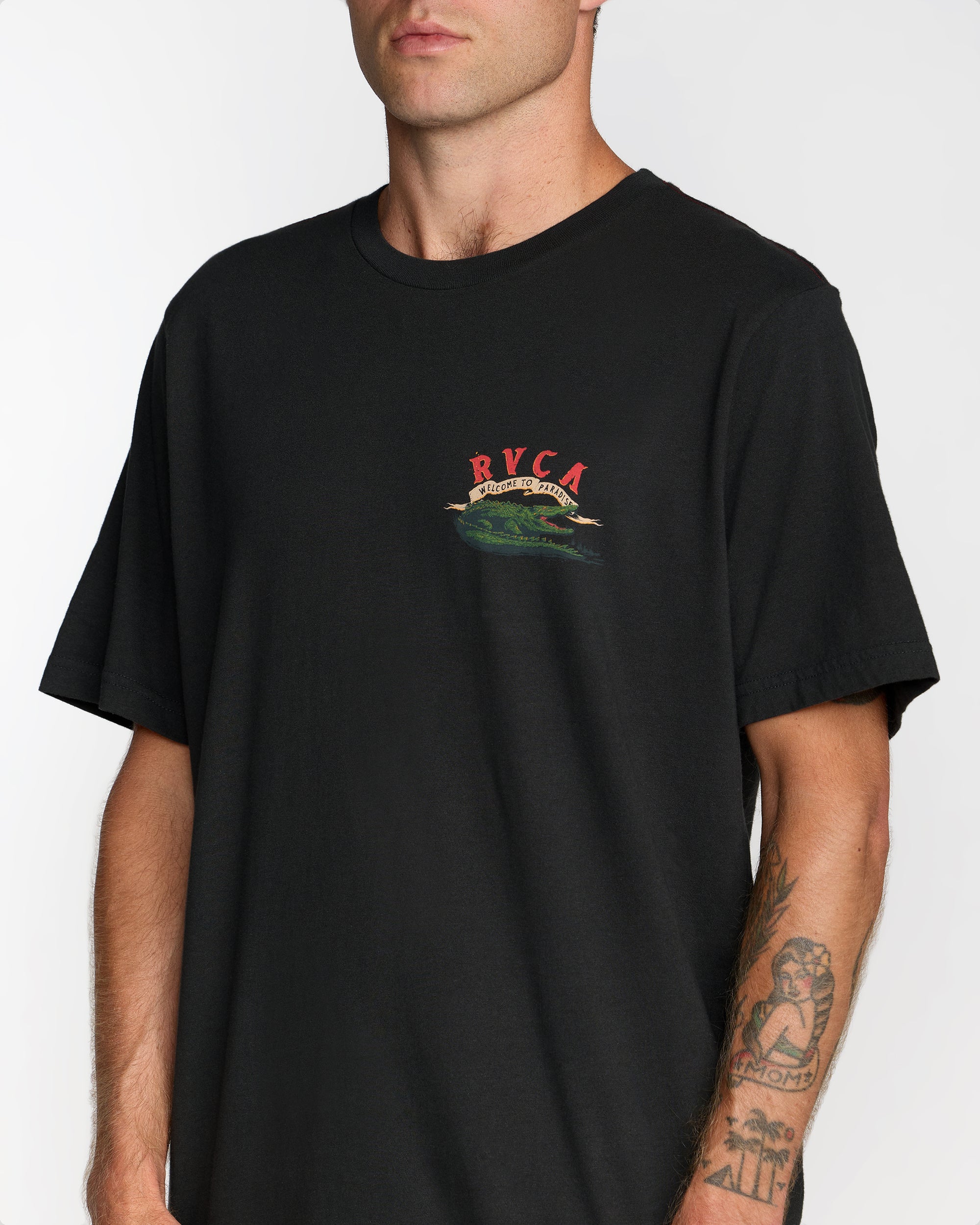 Welcome To RVCA Short Sleeve Tee - Pirate Black | RVCA near me
