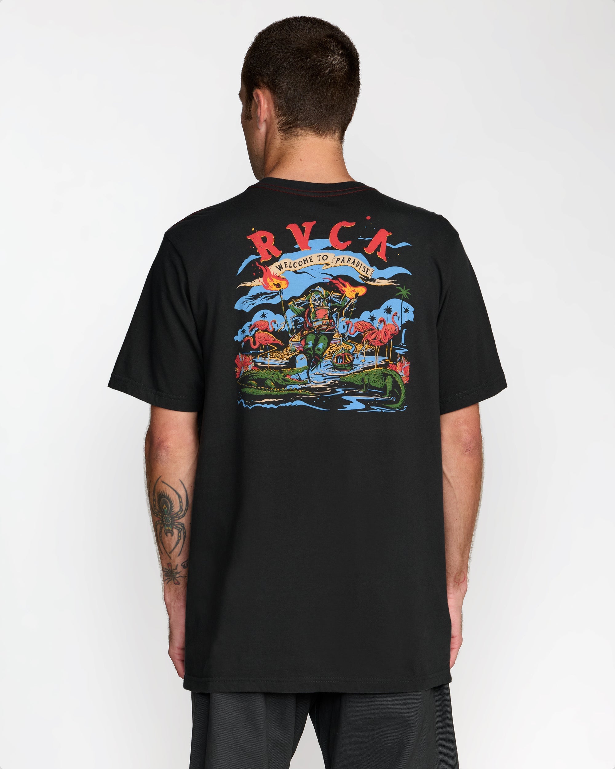 Welcome To RVCA Short Sleeve Tee - Pirate Black | RVCA near me