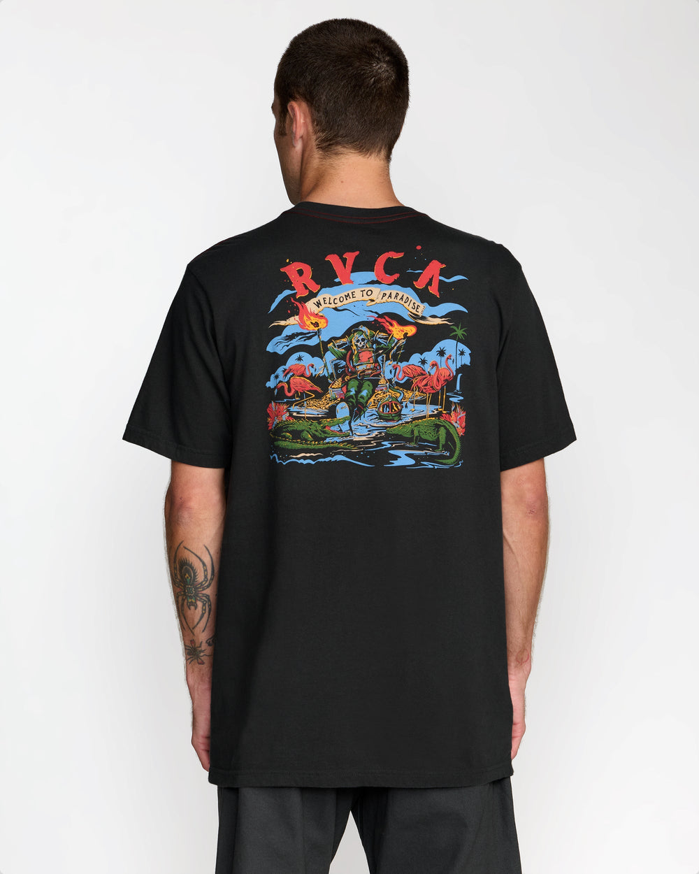 Welcome To RVCA Short Sleeve Tee - Pirate Black | RVCA near me