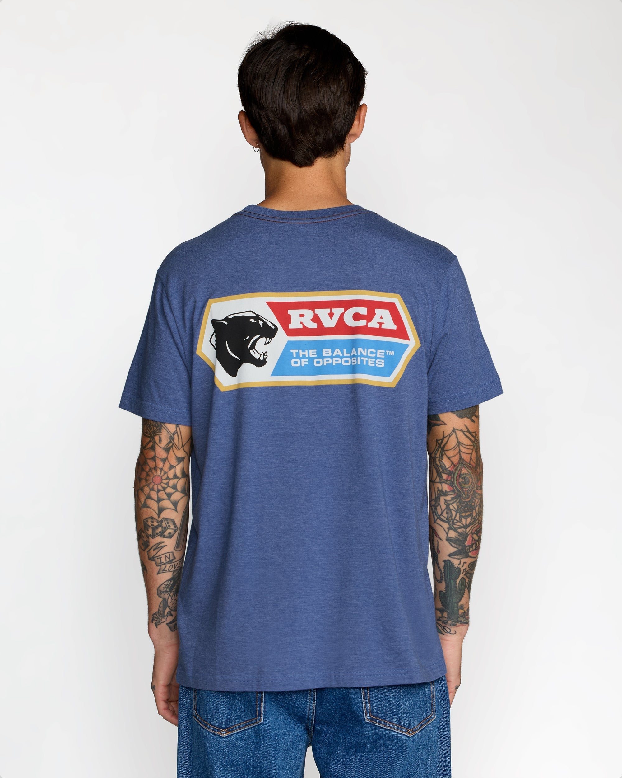 Pantero Short Sleeve Tee - Indigo | RVCA online