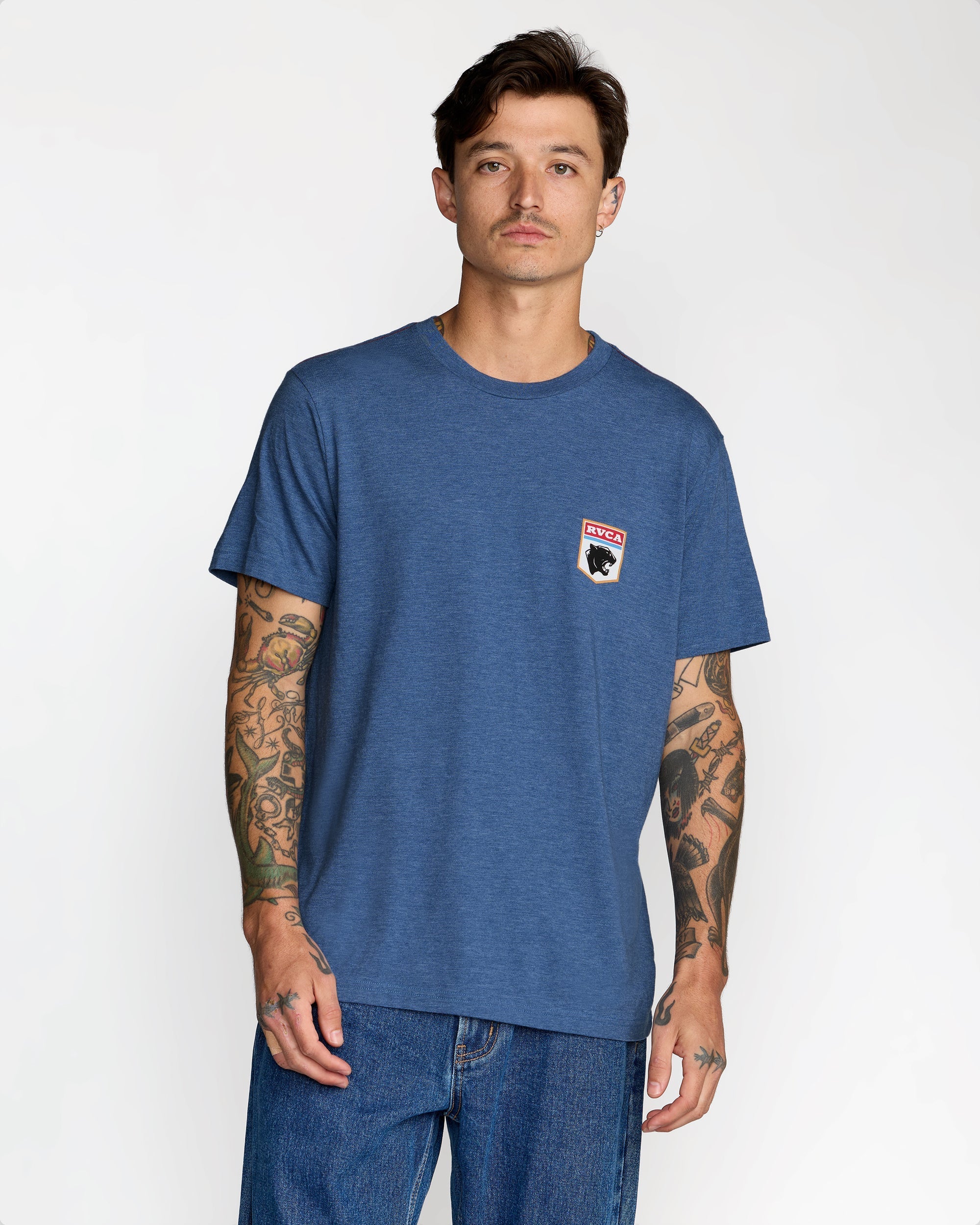 Pantero Short Sleeve Tee - Indigo | RVCA online