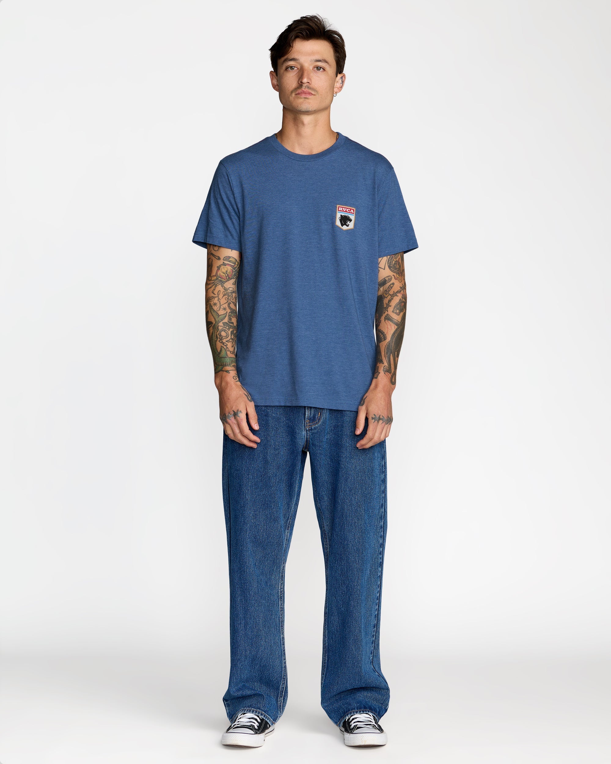 Pantero Short Sleeve Tee - Indigo | RVCA online