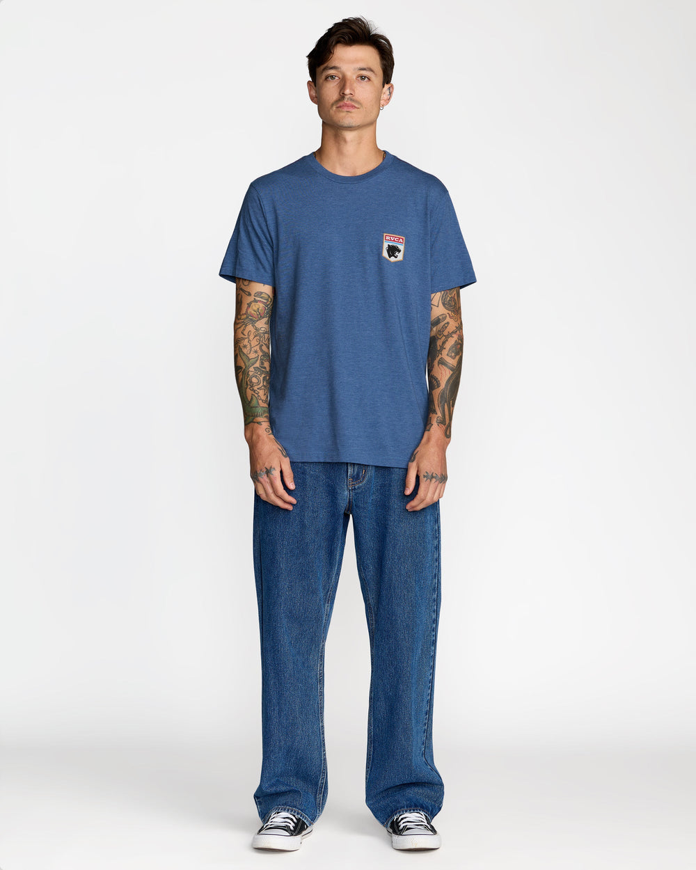 Pantero Short Sleeve Tee - Indigo | RVCA online