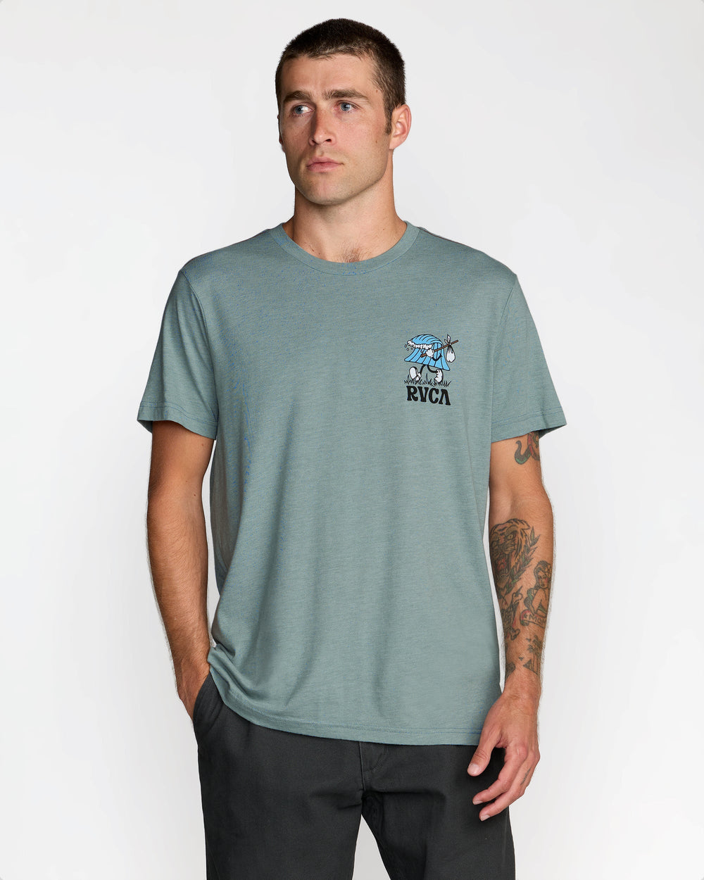 Keep Looking Short Sleeve Tee - Lead | RVCA US
