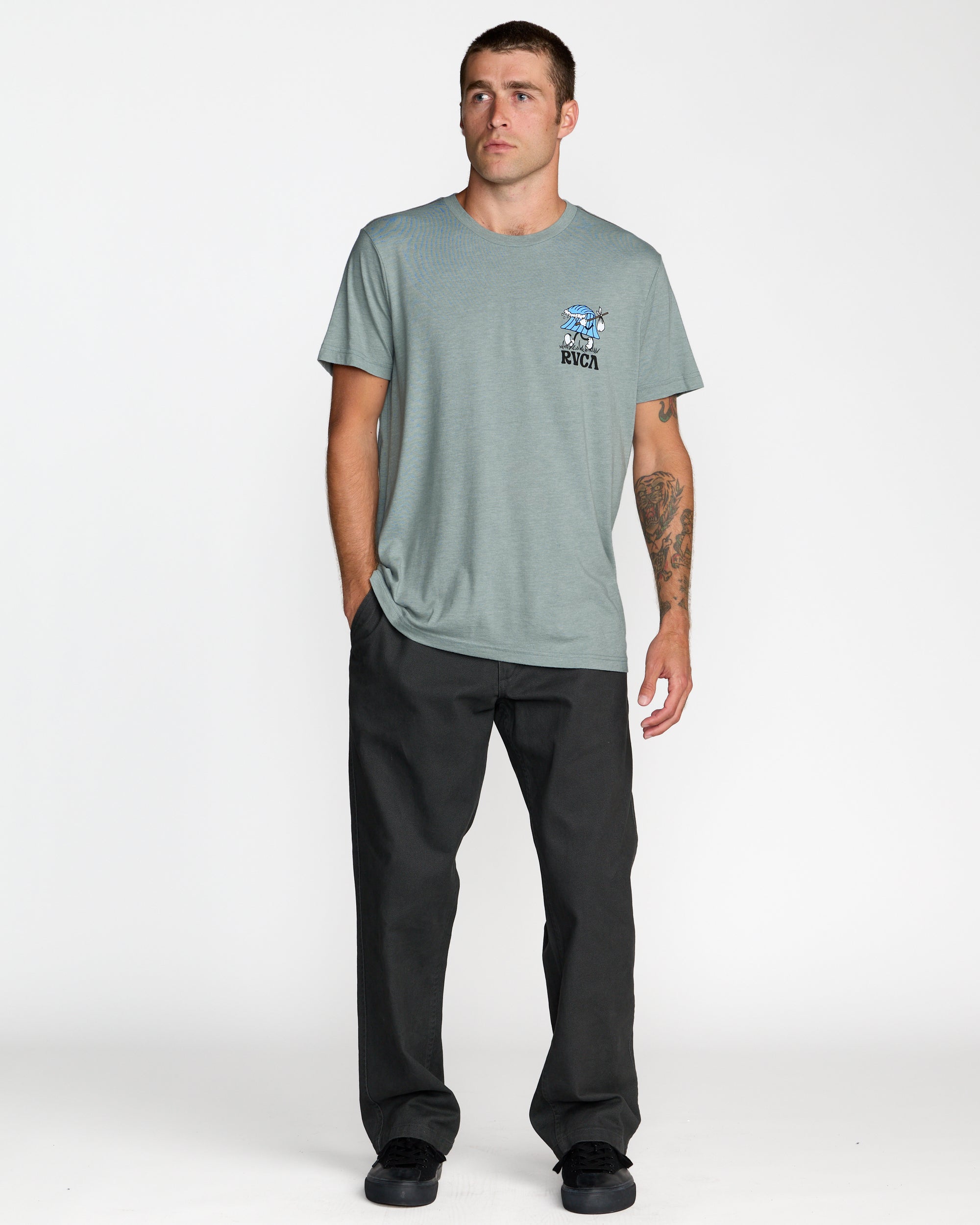 Keep Looking Short Sleeve Tee - Lead | RVCA US